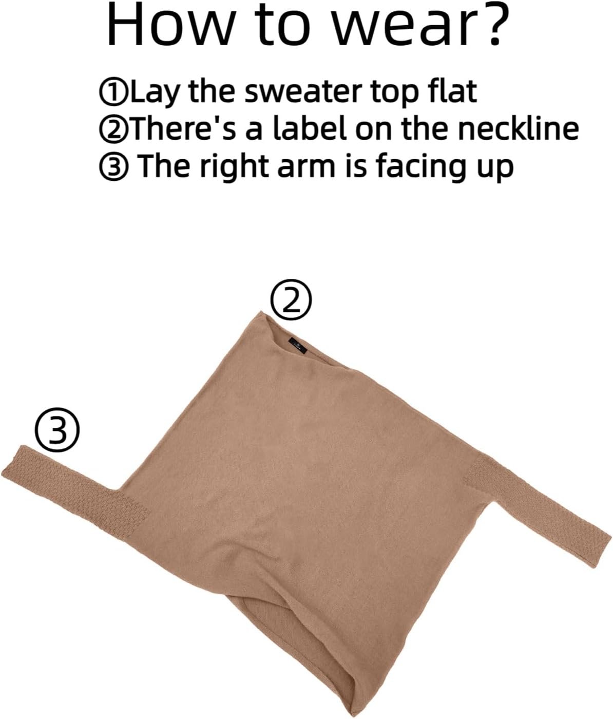 LILLUSORY Womens Batwing Oversized Sweaters Assymetrical Off The Shoulder Boat Neck Wrap Tunic Tops Fall Fashion Cloth Outfit 5 LILLUSORY Womens Batwing Oversized Sweaters Assymetrical Off The Shoulder Boat Neck Wrap Tunic Tops Fall Fashion Cloth Outfit - Image 5