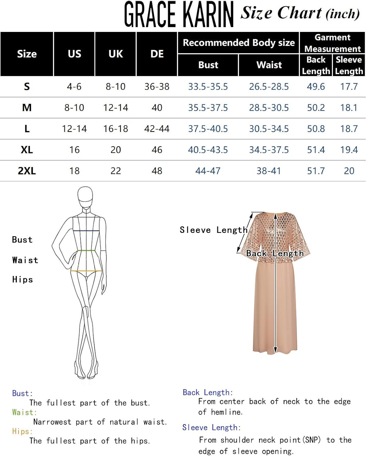 GRACE KARIN Sequin Dress for Women 2024 Mother of The Bride Dresses Wedding Guest Formal Chiffon Evening Gown 4 GRACE KARIN Sequin Dress for Women 2024 Mother of The Bride Dresses Wedding Guest Formal Chiffon Evening Gown - Image 4