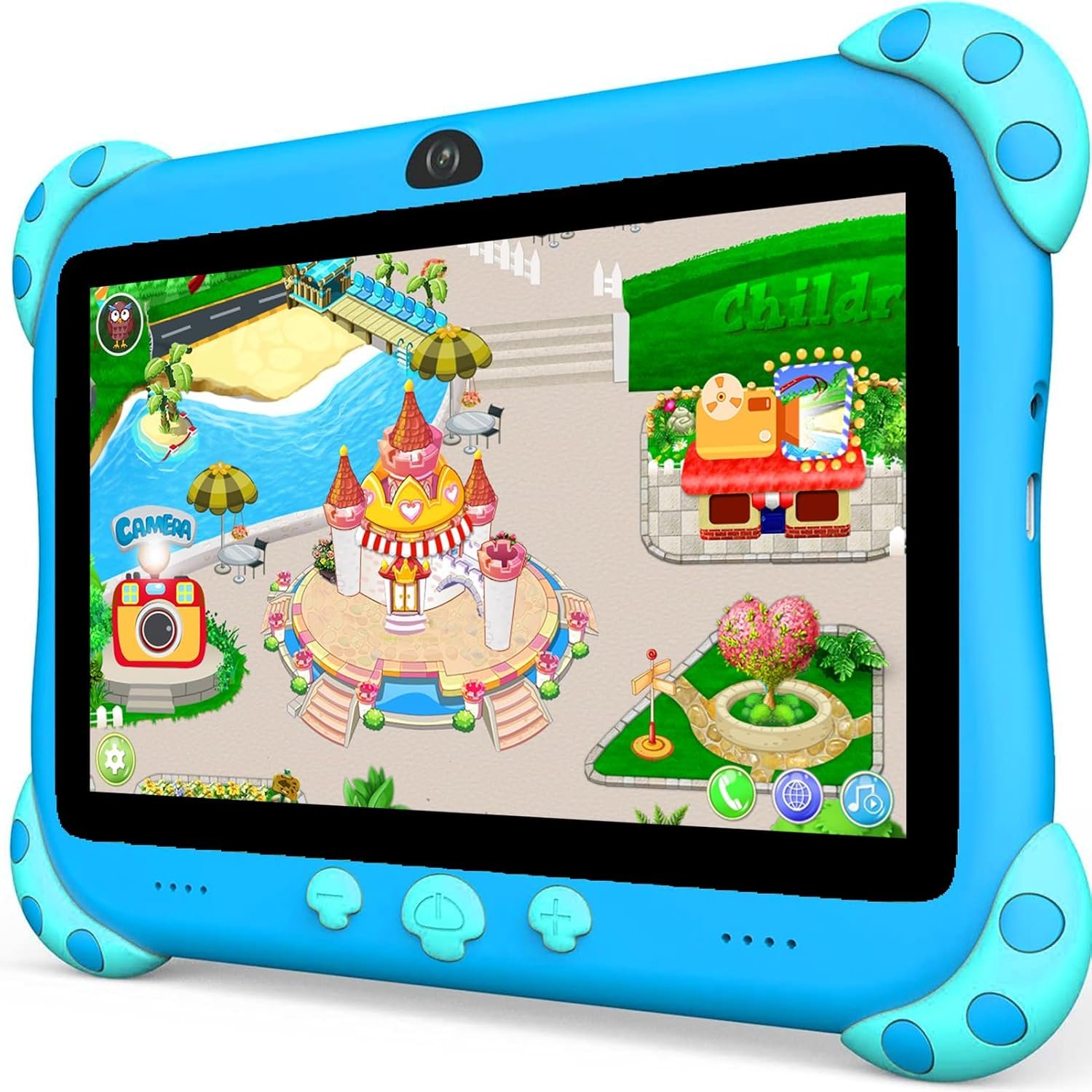 YINOCHE Kids Tablet 7 inch Tablet for Kids Toddler Tablet WiFi Kids Tablets 32G Android Dual Camera Parental Control Children's Tablet Kids app Pre-Installed Netflix YouTube (Green)