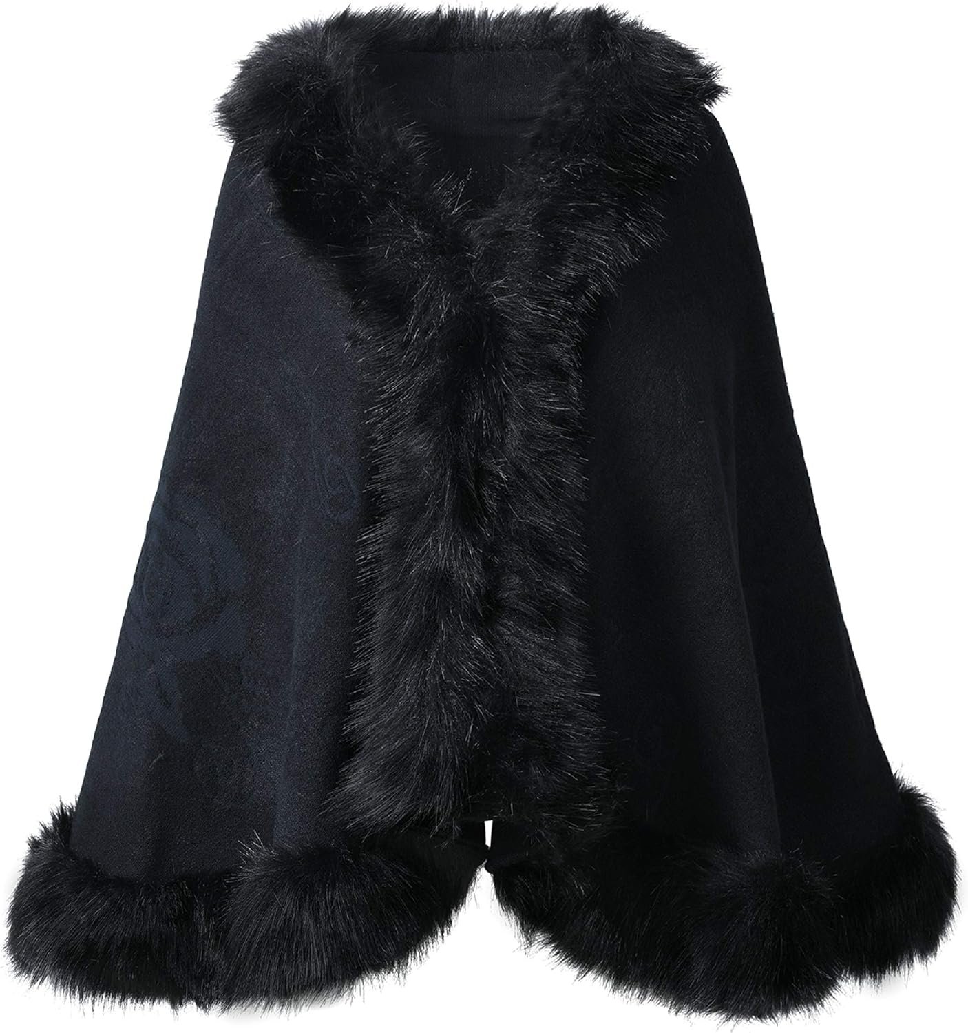 ELFJOY Bridal Faux Fur Shawl White Fur Coat Women Faux Fur Wrap for Evening Dresses Luxury Fur Cape for Wedding Evening Party 8 ELFJOY Bridal Faux Fur Shawl White Fur Coat Women Faux Fur Wrap for Evening Dresses Luxury Fur Cape for Wedding Evening Party - Image 8