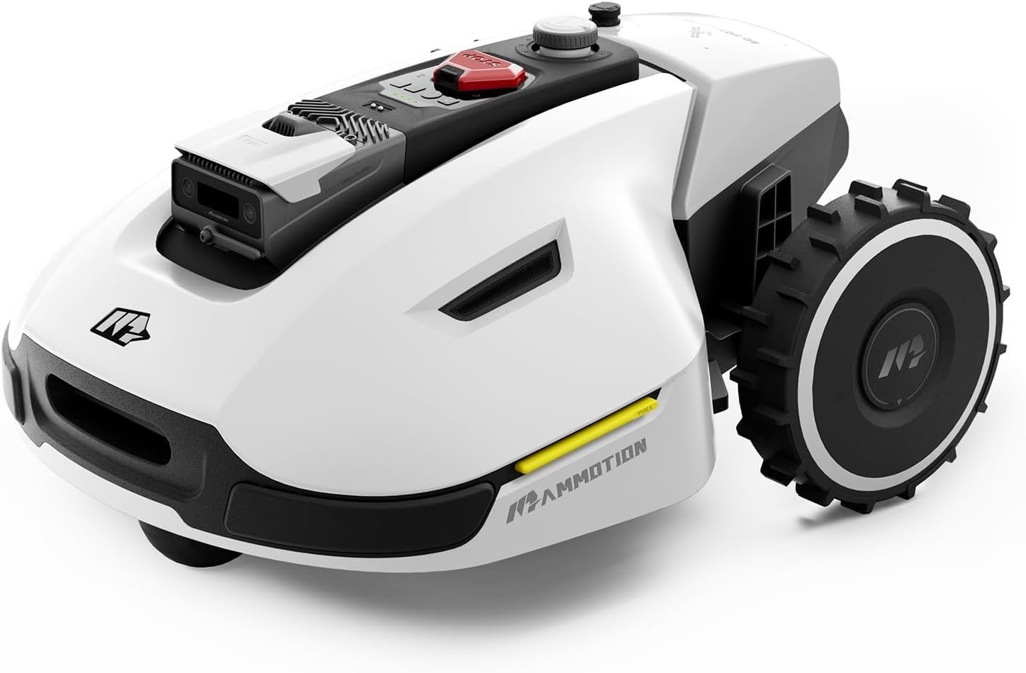 YUKA 1500 Robot Lawn Mower(2024 Version), 3D Vision Positioning & RTK Fusion Mapping System for 0.37 Acres Lawn 45% Slope, Cut Height 1.2"-4.0", Perimeter Wire Free, APP Control