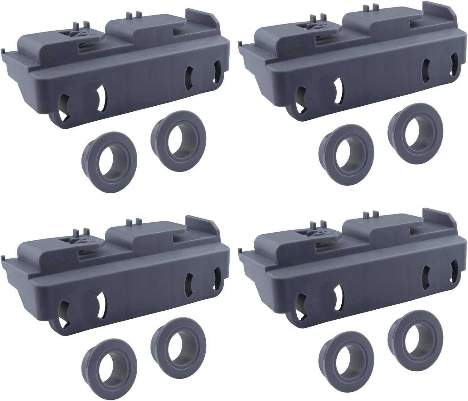 WD28X27241 Dishwasher Lower Rack Wheels Carrier Kit Replacement Part Compatible with GE Dishwasher Baskets Rollers Assembly L and R Side - Replaces for WD12X10439 WD12X10438 Pack of 4