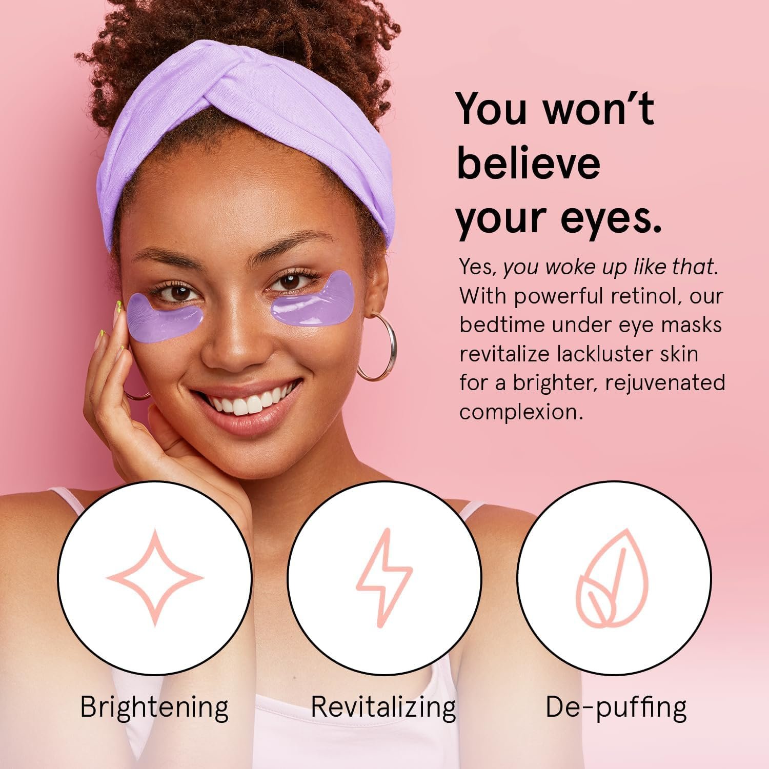 grace & stella Under Eye Patches for Puffy Eyes and Dark Circles (Retinol, 24 Pairs) Restoring Gel Under Eye Masks with Hyaluronic Acid - Vegan Cruelty-Free Skincare Birthday Gifts for Women 2 grace & stella Under Eye Patches for Puffy Eyes and Dark Circles (Retinol, 24 Pairs) Restoring Gel Under Eye Masks with Hyaluronic Acid - Vegan Cruelty-Free Skincare Birthday Gifts for Women - Image 2
