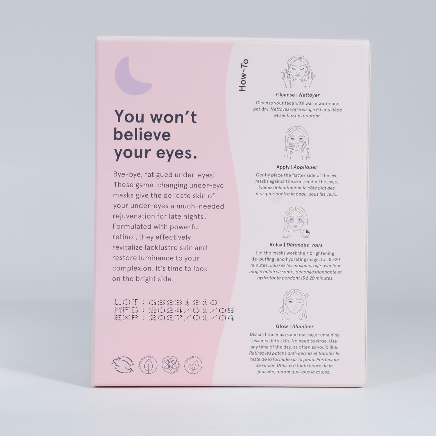 grace & stella Under Eye Patches for Puffy Eyes and Dark Circles (Retinol, 24 Pairs) Restoring Gel Under Eye Masks with Hyaluronic Acid - Vegan Cruelty-Free Skincare Birthday Gifts for Women 9 grace & stella Under Eye Patches for Puffy Eyes and Dark Circles (Retinol, 24 Pairs) Restoring Gel Under Eye Masks with Hyaluronic Acid - Vegan Cruelty-Free Skincare Birthday Gifts for Women - Image 9