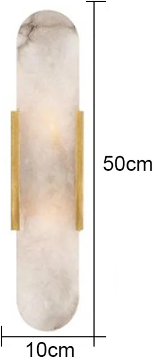Postmodern Creativity Minimalist Oval Marble Wall Lamp Living Room Decoration Bedroom Study Led Indoor Lighting Compatible with Home Decor(50x10cm) 5 Postmodern Creativity Minimalist Oval Marble Wall Lamp Living Room Decoration Bedroom Study Led Indoor Lighting Compatible with Home Decor(50x10cm) - Image 5