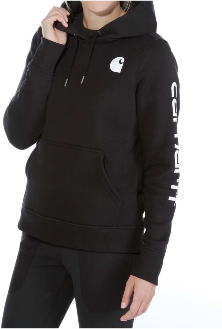 Carhartt Women's Relaxed Fit Midweight Logo Sleeve Graphic Sweatshirt