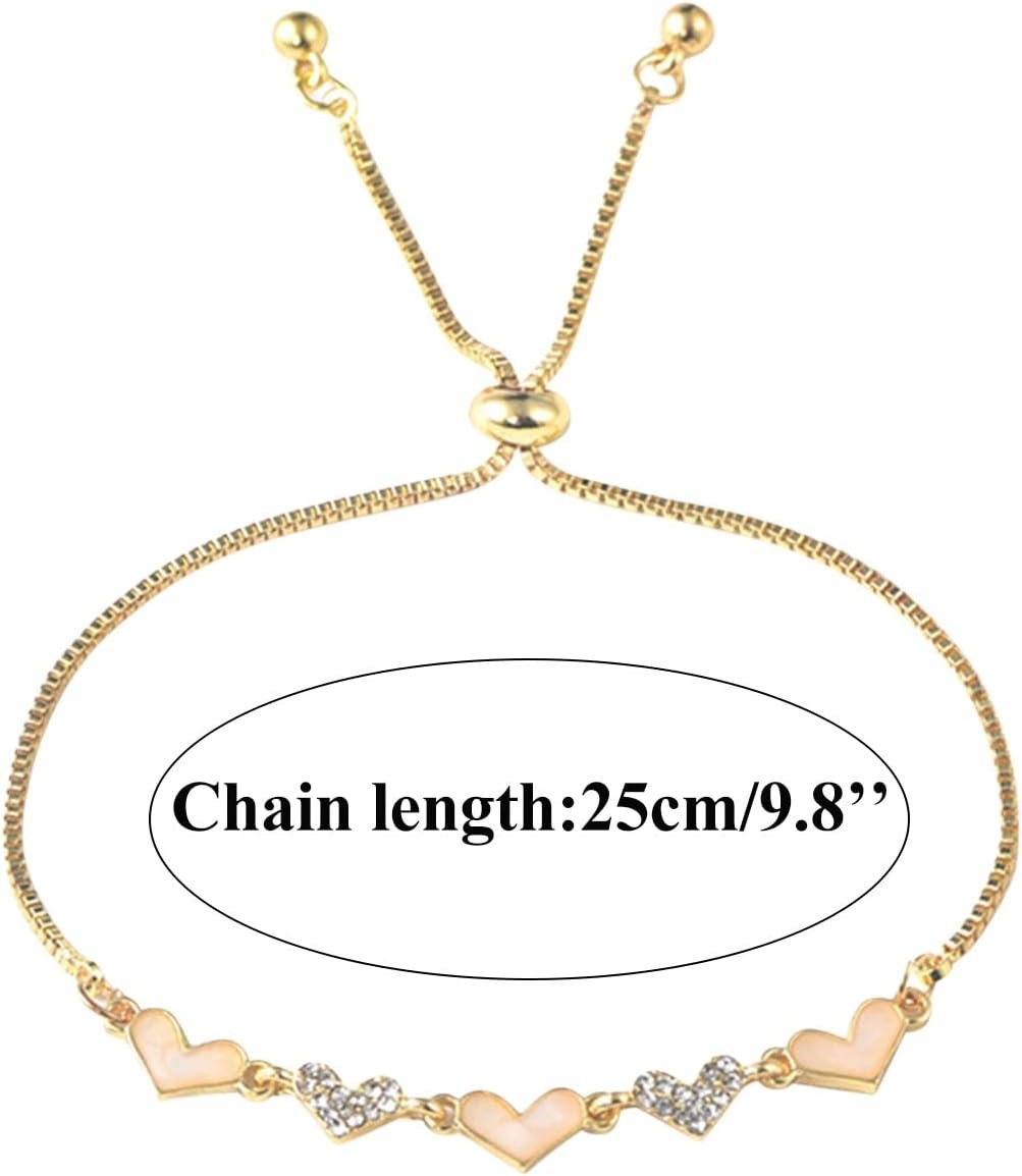 Crystal Hand Chain Rhinestones Bracelet Sparkling Love Heart Charm Bracelet Fashion Jewelry Valentine's Day Gifts Accessories 4 Crystal Hand Chain Rhinestones Bracelet Sparkling Love Heart Charm Bracelet Fashion Jewelry Valentine's Day Gifts Accessories - Image 4