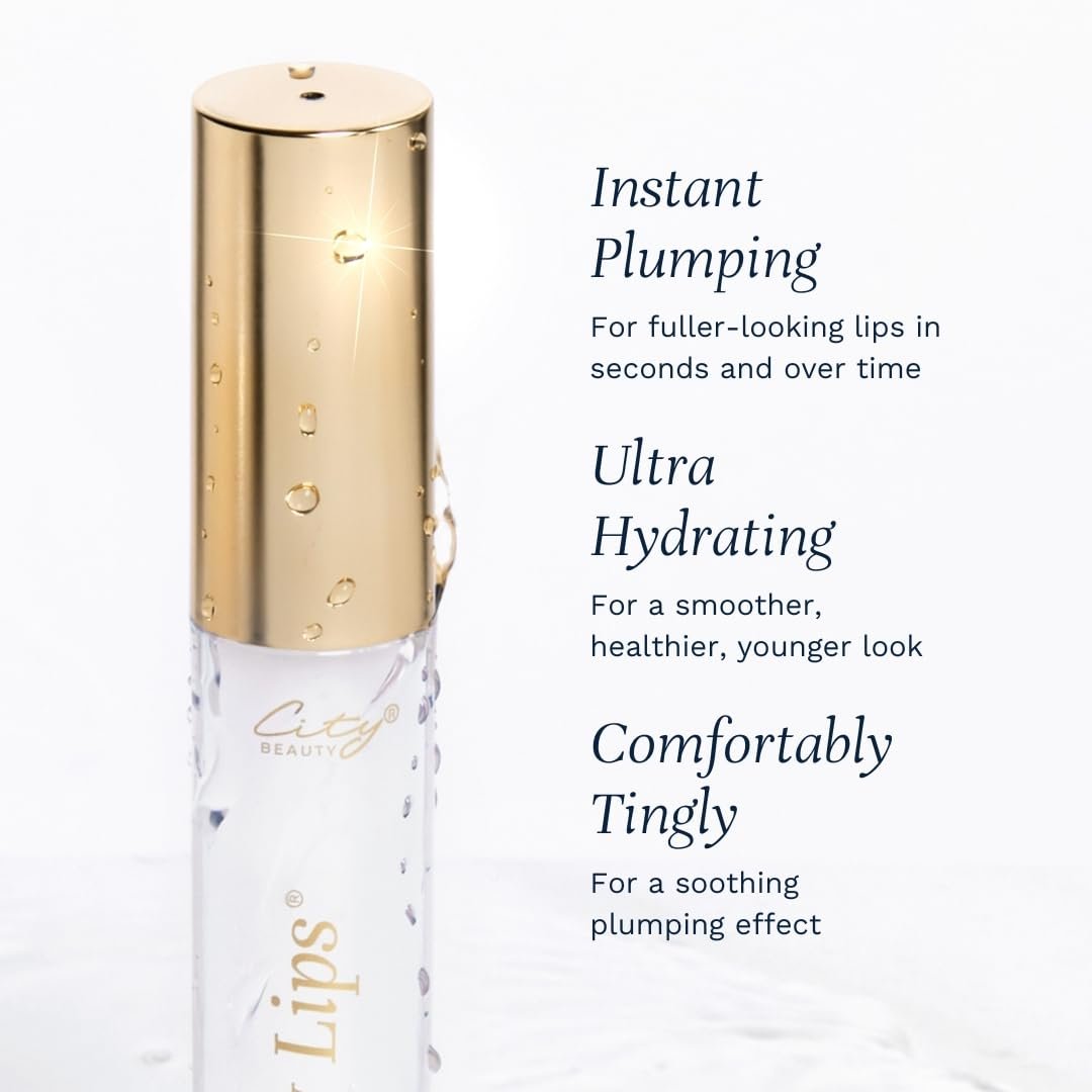 City Beauty City Lips Clear - Plumping Lip Gloss - Hydrate & Volumize - High Shine Lip Plumper - Hyaluronic Acid & Peptides Visibly Smooth Lip Wrinkles - Cruelty-Free 4 City Beauty City Lips Clear - Plumping Lip Gloss - Hydrate & Volumize - High Shine Lip Plumper - Hyaluronic Acid & Peptides Visibly Smooth Lip Wrinkles - Cruelty-Free - Image 4
