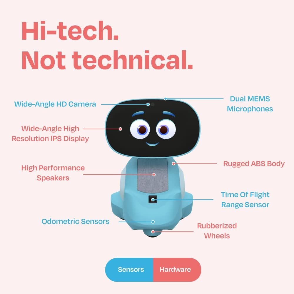 Miko 3: AI-Powered Smart Robot for Kids | STEAM Learning & Educational Robot | Interactive Robot with Learning apps & Unlimited Games | Birthday Gift for Girls & Boys Aged 5-12| Blue 5 Miko 3: AI-Powered Smart Robot for Kids | STEAM Learning & Educational Robot | Interactive Robot with Learning apps & Unlimited Games | Birthday Gift for Girls & Boys Aged 5-12| Blue - Image 5
