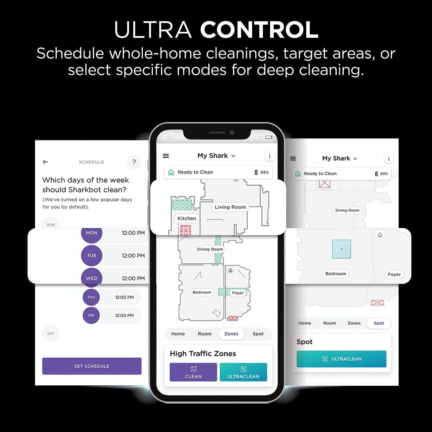 Shark AI Ultra Voice Control Robot Vacuum with Matrix Clean Navigation, Home Mapping, 60-Day Capacity, XL Self-Empty Base for Homes with Pets, Carpet & Hard Floors 12 Shark AI Ultra Voice Control Robot Vacuum with Matrix Clean Navigation, Home Mapping, 60-Day Capacity, XL Self-Empty Base for Homes with Pets, Carpet & Hard Floors - Image 12