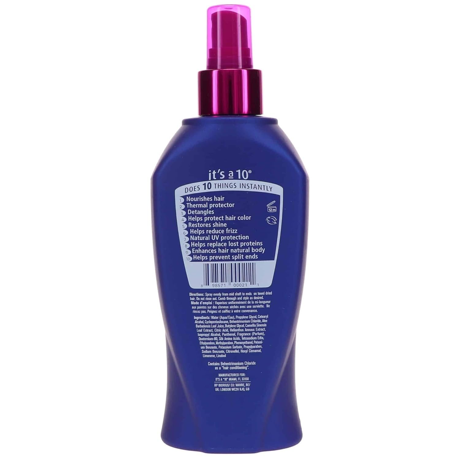 It's a 10 Haircare Miracle Leave-In product, 10 fl. oz. 2 It's a 10 Haircare Miracle Leave-In product, 10 fl. oz. - Image 2