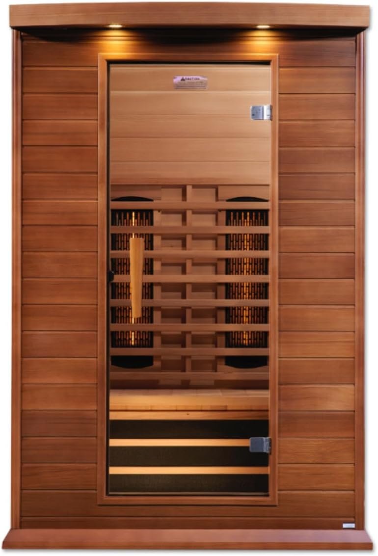 DYNAMIC SAUNAS Maxxus MX-M206-01 2-Person Full Spectrum Near Zero EMF (Under 2MG) FAR Infrared Sauna (Canadian Clear Red Cedar) Curb Side Delivery 2 DYNAMIC SAUNAS Maxxus MX-M206-01 2-Person Full Spectrum Near Zero EMF (Under 2MG) FAR Infrared Sauna (Canadian Clear Red Cedar) Curb Side Delivery - Image 2
