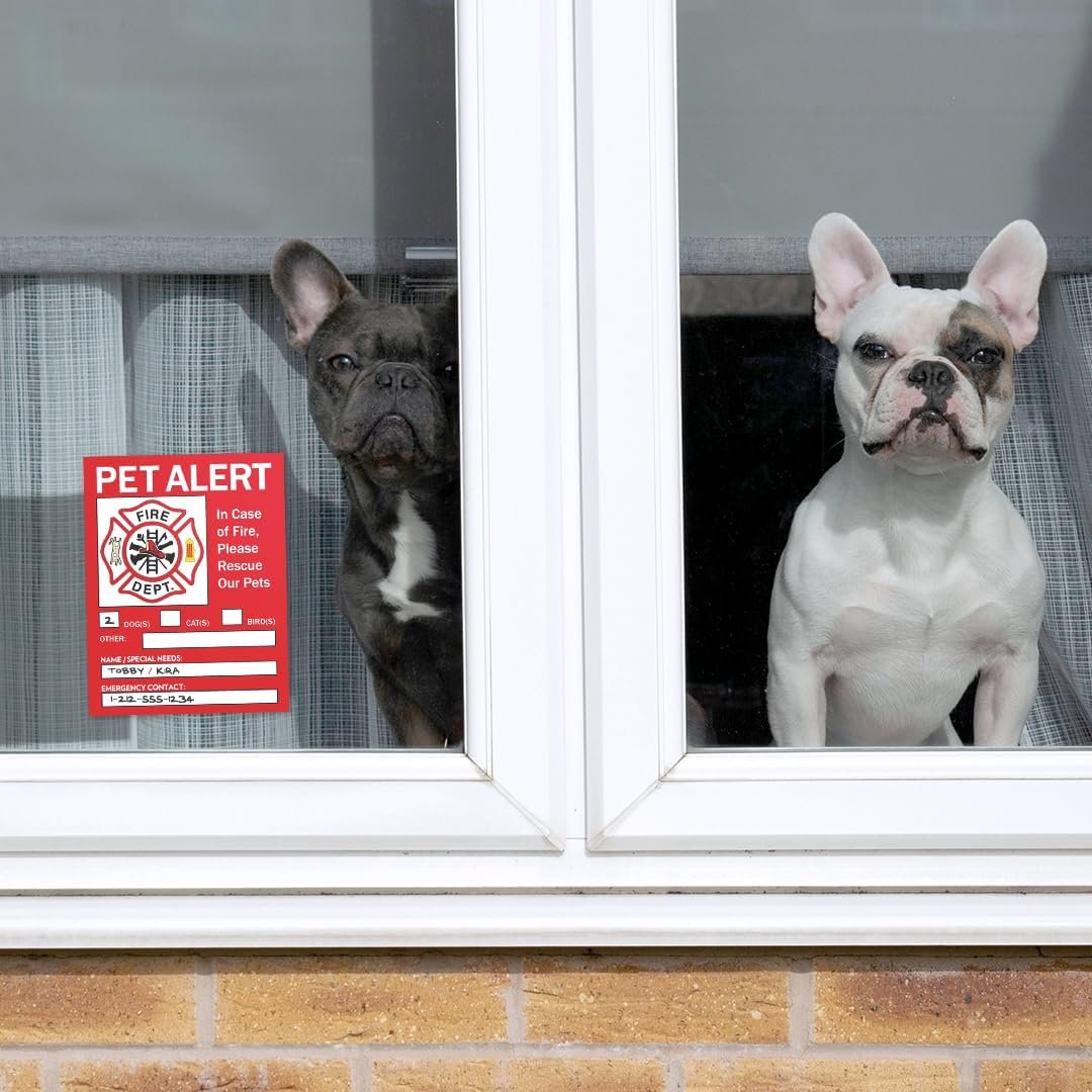 Pet Alert Safety Fire Rescue Sticker - Save Our Pets Emergency Pet Inside Decal - in Case of Emergency Danger Pet in House Home Window Door Sign 8 Pet Alert Safety Fire Rescue Sticker - Save Our Pets Emergency Pet Inside Decal - in Case of Emergency Danger Pet in House Home Window Door Sign - Image 8