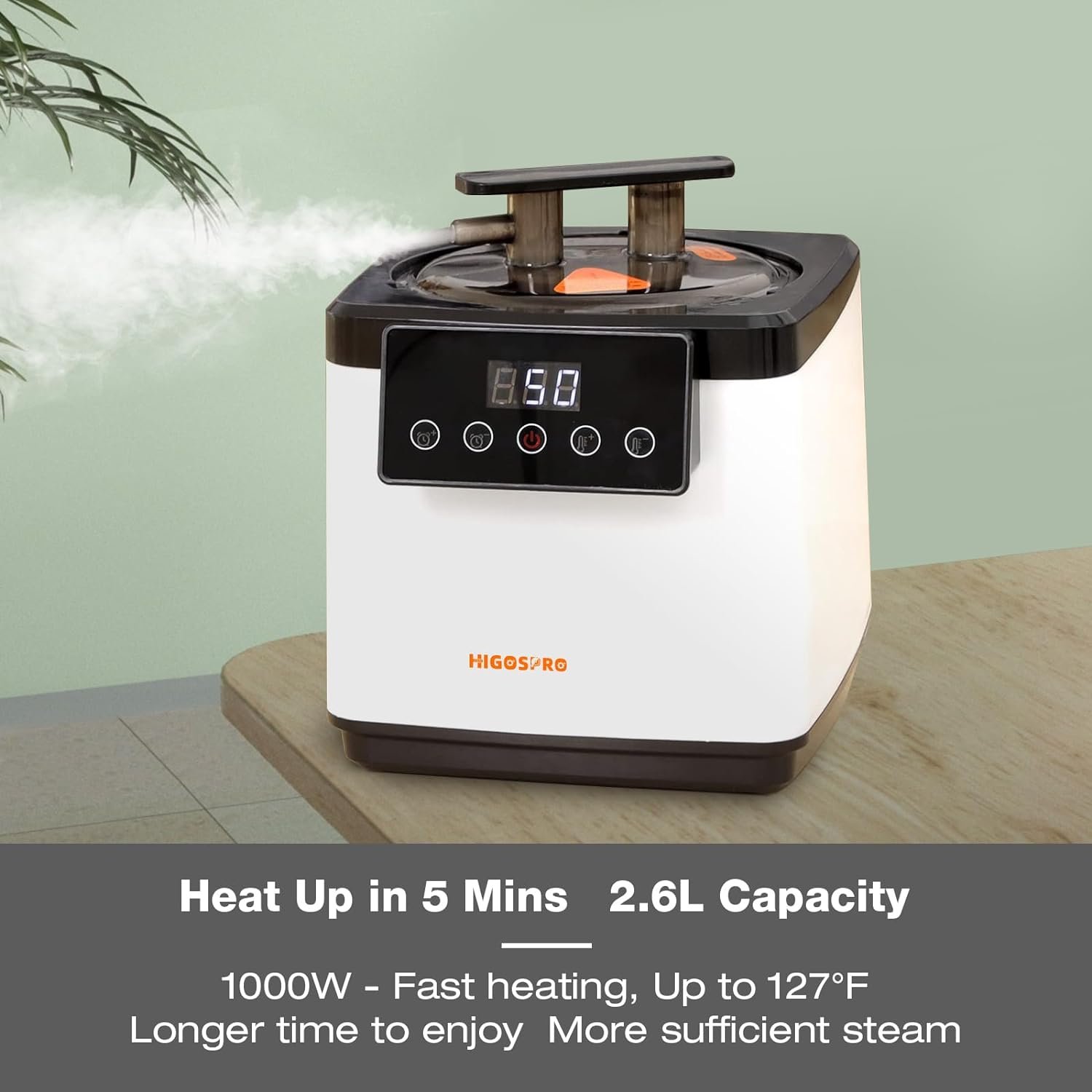 71in High Full Size Steam Sauna 600D Canvas, Sauna Box, Portable Steam Sauna, Personal Steam Sauna with Touchscreen 1000W & 2.6 L Steam Generator 5 71in High Full Size Steam Sauna 600D Canvas, Sauna Box, Portable Steam Sauna, Personal Steam Sauna with Touchscreen 1000W & 2.6 L Steam Generator - Image 5