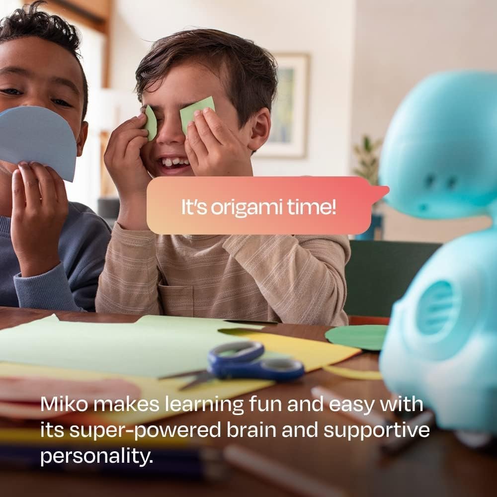 Miko 3: AI-Powered Smart Robot for Kids | STEAM Learning & Educational Robot | Interactive Robot with Learning apps & Unlimited Games | Birthday Gift for Girls & Boys Aged 5-12| Blue 3 Miko 3: AI-Powered Smart Robot for Kids | STEAM Learning & Educational Robot | Interactive Robot with Learning apps & Unlimited Games | Birthday Gift for Girls & Boys Aged 5-12| Blue - Image 3