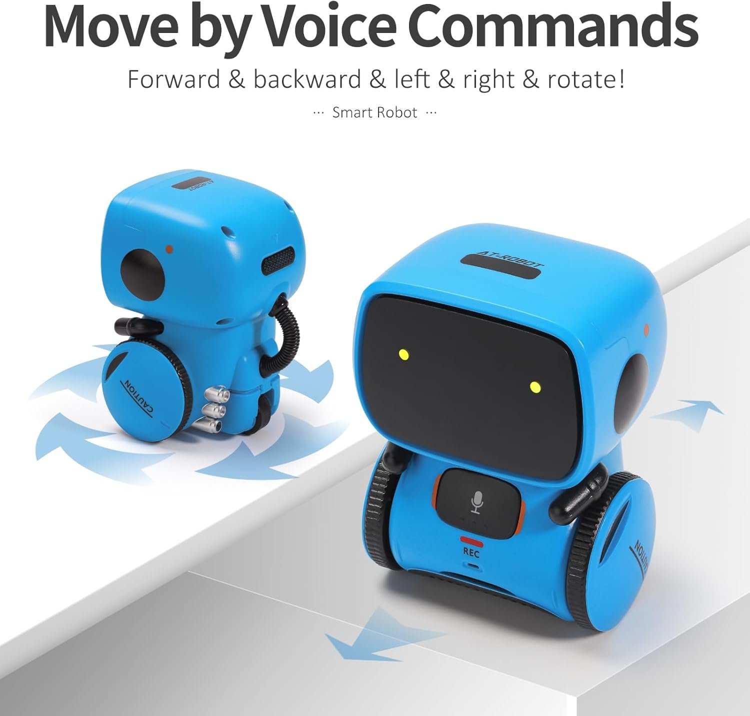 GILOBABY Kids Robot Toys, Interactive Robot Companion Smart Talking Robot with Voice Control Touch Sensor, Dancing, Singing, Recording, Repeat, Birthday Gifts for Boys Ages 3+ Years (Blue) 4 GILOBABY Kids Robot Toys, Interactive Robot Companion Smart Talking Robot with Voice Control Touch Sensor, Dancing, Singing, Recording, Repeat, Birthday Gifts for Boys Ages 3+ Years (Blue) - Image 4