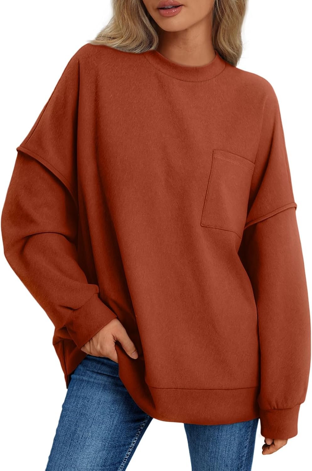 AUTOMET Womens Oversized Sweatshirts Long Sleeve Crewneck Shirts Comfy Sweaters Tops Fall Outfits Fashion Winter Clothes 2024