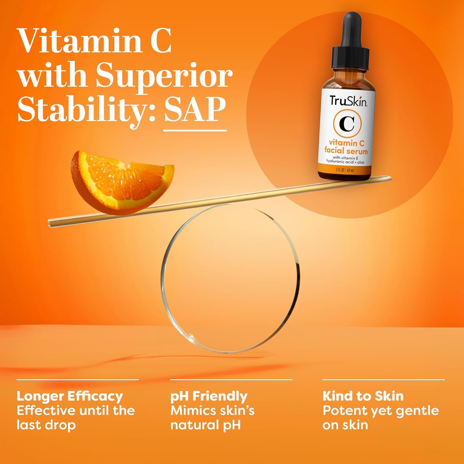 TruSkin Vitamin C Serum – Anti Aging Facial Serum with Vitamin C, Hyaluronic Acid, Vitamin E – Brightening Serum – Even Skin Tone, Improve Appearance of Dark Spots, Fine Lines & Wrinkles, 2 Fl Oz 5 TruSkin Vitamin C Serum – Anti Aging Facial Serum with Vitamin C, Hyaluronic Acid, Vitamin E – Brightening Serum – Even Skin Tone, Improve Appearance of Dark Spots, Fine Lines & Wrinkles, 2 Fl Oz - Image 5