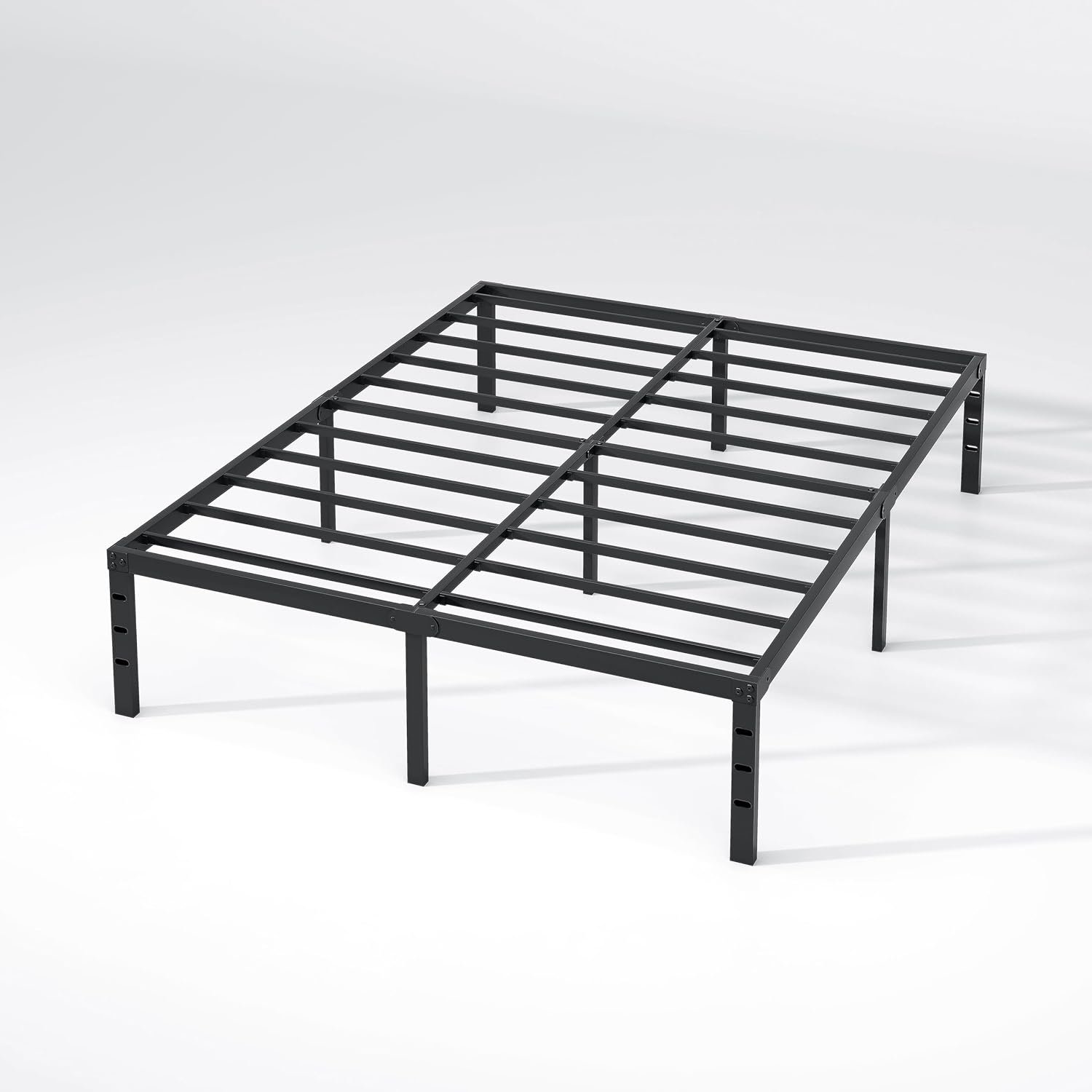 Metal Bed Frame,Full Size Bed Frame with Storage Space,Heavy Duty Sturdy Mattress Foundation,Easy Assembly,No Box Spring Needed, Black,14 Inch,Full 9 Metal Bed Frame,Full Size Bed Frame with Storage Space,Heavy Duty Sturdy Mattress Foundation,Easy Assembly,No Box Spring Needed, Black,14 Inch,Full - Image 9