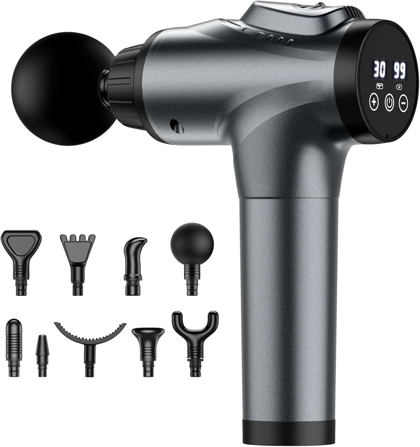 Massage Gun, Muscle Massage Gun for Athletes Handheld Electric Deep Tissue Back Massager, Percussion Massage Device for Pain Relief with 30 Speed Levels 9 Heads,Father's Day Gifts 8 Massage Gun, Muscle Massage Gun for Athletes Handheld Electric Deep Tissue Back Massager, Percussion Massage Device for Pain Relief with 30 Speed Levels 9 Heads,Father's Day Gifts - Image 8