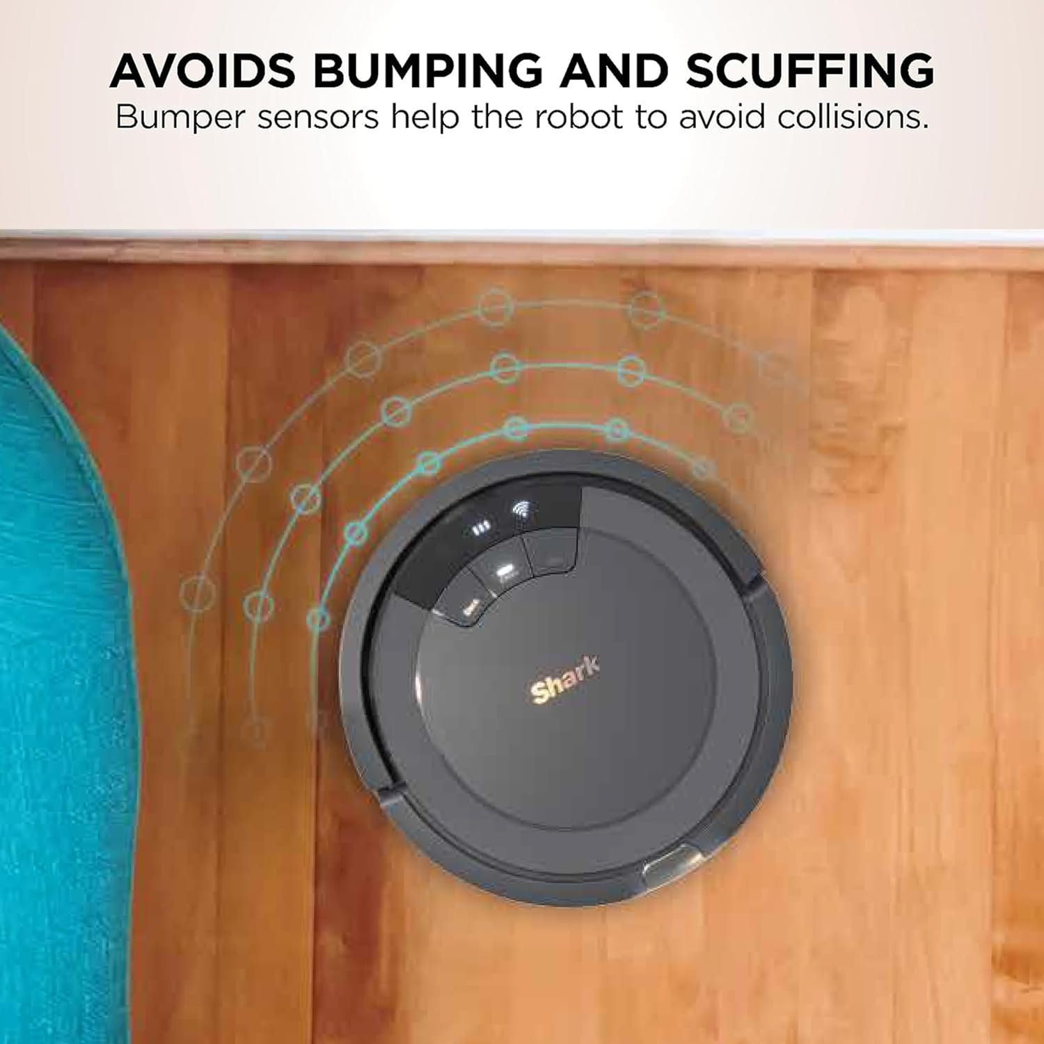 Shark AV753 ION Robot Vacuum, Tri-Brush System, Wifi Connected, 120 Min Runtime, Works with Alexa, Multi Surface Cleaning, Grey 5 Shark AV753 ION Robot Vacuum, Tri-Brush System, Wifi Connected, 120 Min Runtime, Works with Alexa, Multi Surface Cleaning, Grey - Image 5