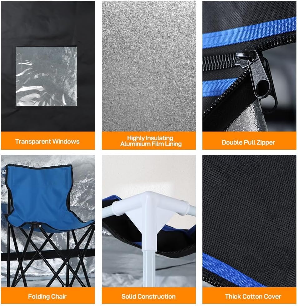 Panana Portable Steam Sauna, Full Size Full Body Home Sauna Box, Foldable Sauna Tent with 1000W 3L Steamer, Remote Control, Folding Chair, 9 Levels 6 Panana Portable Steam Sauna, Full Size Full Body Home Sauna Box, Foldable Sauna Tent with 1000W 3L Steamer, Remote Control, Folding Chair, 9 Levels - Image 6
