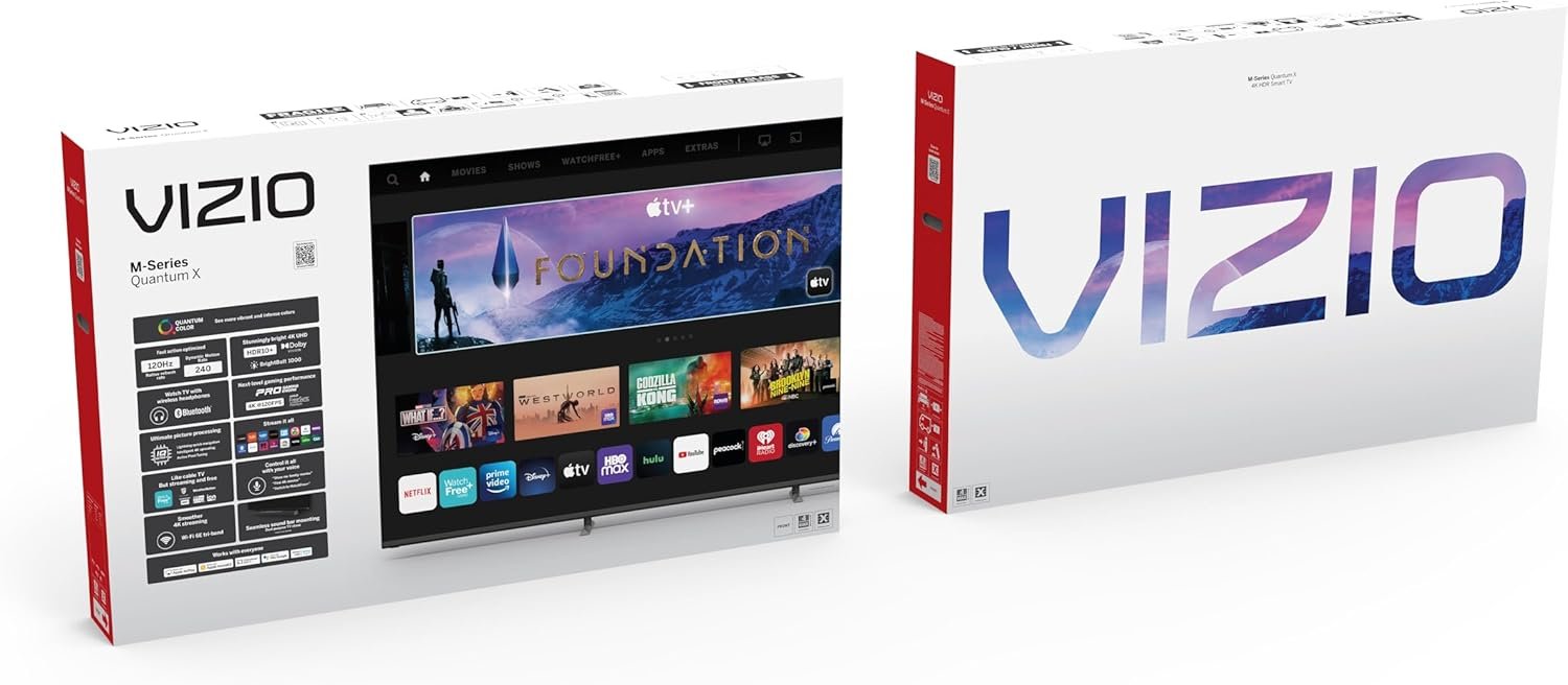 VIZIO 50-inch MQX-Series 4K 120Hz QLED HDR10+ Smart TV with Dolby Vision, Active Full Array, 240Hz @ 1080p PC Gaming, WiFi 6E, Apple AirPlay, Chromecast Built-in, M50QXM-K01, 2023 Model 20 VIZIO 50-inch MQX-Series 4K 120Hz QLED HDR10+ Smart TV with Dolby Vision, Active Full Array, 240Hz @ 1080p PC Gaming, WiFi 6E, Apple AirPlay, Chromecast Built-in, M50QXM-K01, 2023 Model - Image 20