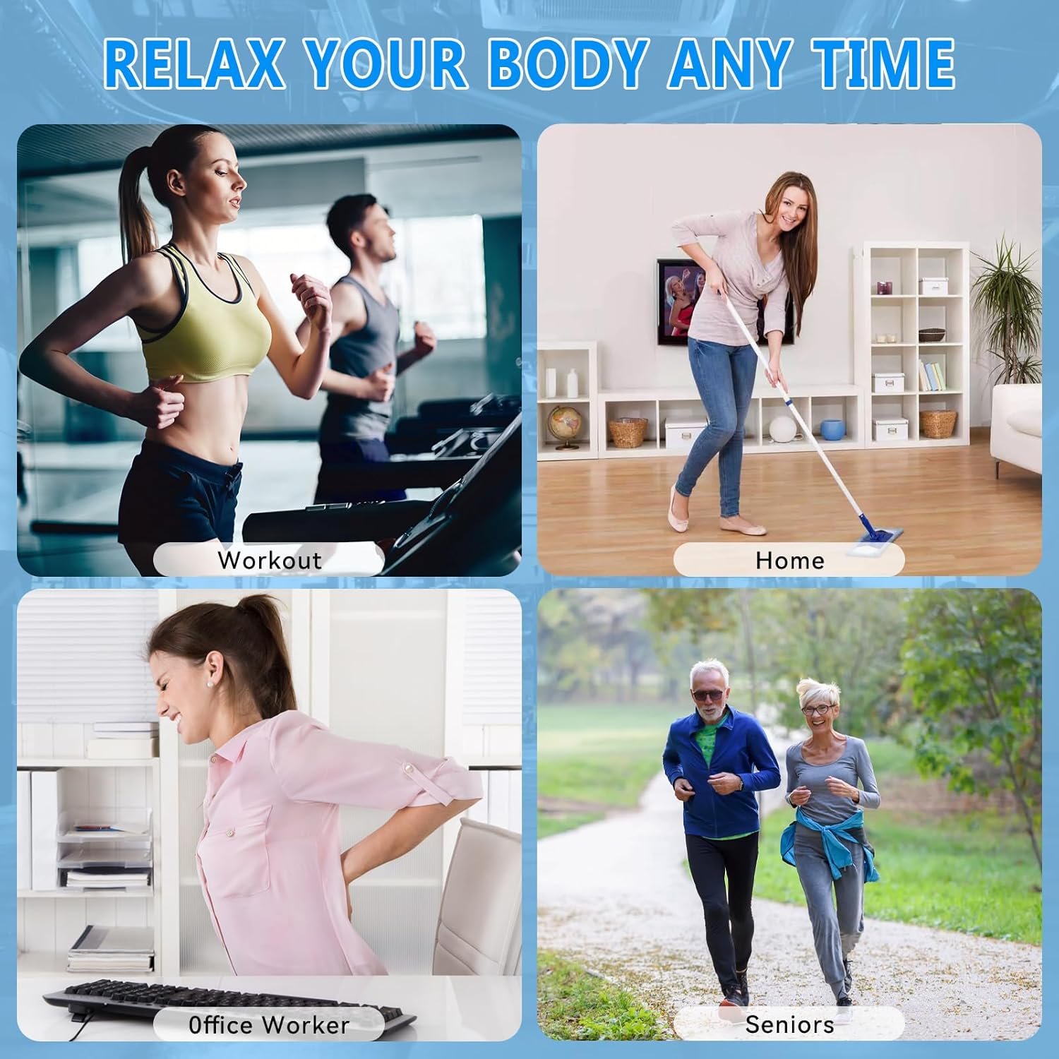 Massage Gun, Muscle Massage Gun for Athletes Handheld Electric Deep Tissue Back Massager, Percussion Massage Device for Pain Relief with 30 Speed Levels 9 Heads,Father's Day Gifts 7 Massage Gun, Muscle Massage Gun for Athletes Handheld Electric Deep Tissue Back Massager, Percussion Massage Device for Pain Relief with 30 Speed Levels 9 Heads,Father's Day Gifts - Image 7