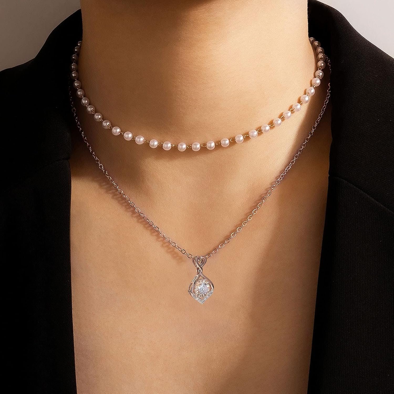 Cross Necklace for Women 14K Gold Plated Cross Pendant Necklace Simple Diamond Gold Necklaces Faith Cross Jewelry Necklace 2 Cross Necklace for Women 14K Gold Plated Cross Pendant Necklace Simple Diamond Gold Necklaces Faith Cross Jewelry Necklace - Image 2