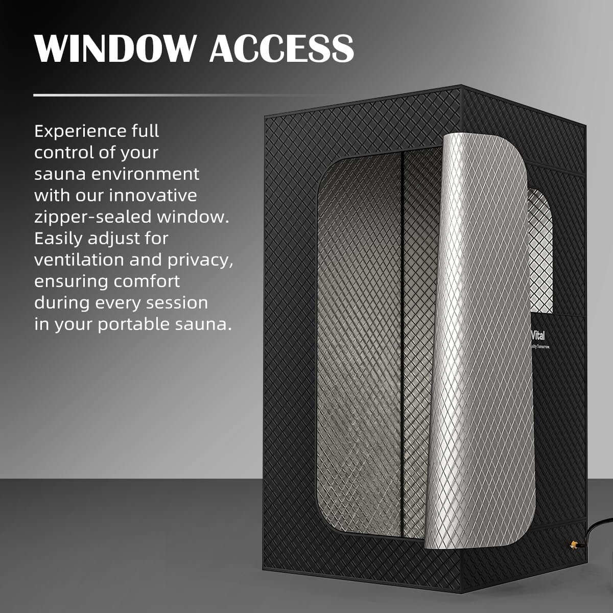 Sauna Box, Portable Steam Sauna for Home, Large Sauna Tent with 3.0L Steamer for Full Body SPA, Easy Assembly Quick Heat-Up Sauna Experience 5 Sauna Box, Portable Steam Sauna for Home, Large Sauna Tent with 3.0L Steamer for Full Body SPA, Easy Assembly Quick Heat-Up Sauna Experience - Image 5