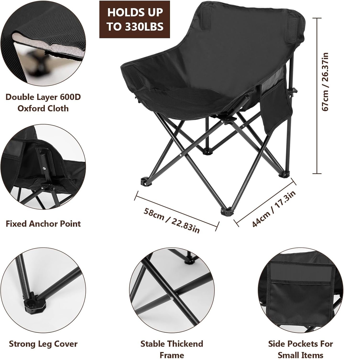 Portable Steam Sauna for Home Spa, Full Size Personal Sauna for Relaxation at Home, Sauna Tent Sauna Box with 3L Steamer, Remote Control, Large Size Folding Chair (Brown) 5 Portable Steam Sauna for Home Spa, Full Size Personal Sauna for Relaxation at Home, Sauna Tent Sauna Box with 3L Steamer, Remote Control, Large Size Folding Chair (Brown) - Image 5