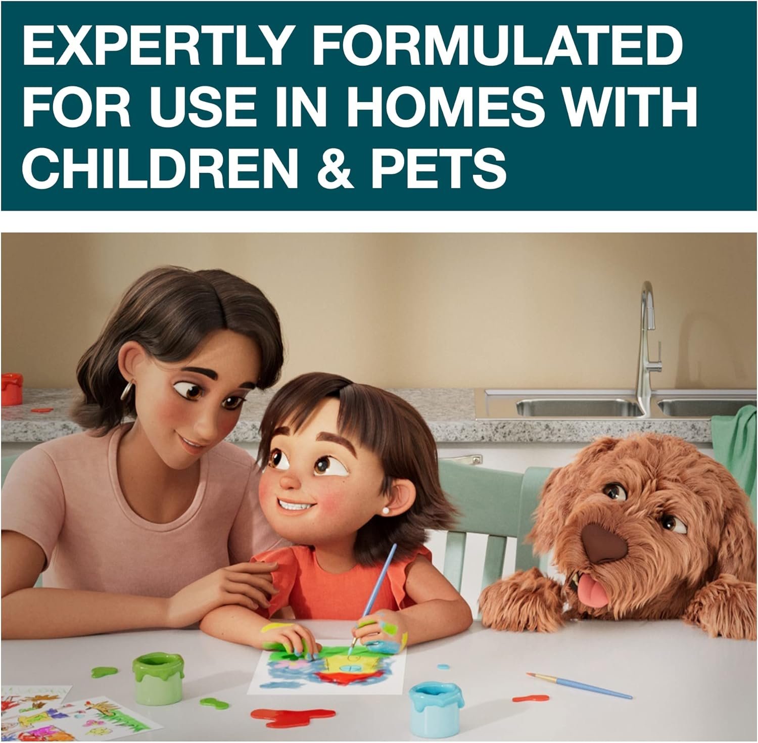 FAMILYGUARD Brand Disinfectant Spray Trigger & Multi Surface Cleaner, Antibacterial Spray, Expertly Formulated for Use In Homes with Children & Pets, Fresh Scent, 32 oz (Pack of 3) 2 FAMILYGUARD Brand Disinfectant Spray Trigger & Multi Surface Cleaner, Antibacterial Spray, Expertly Formulated for Use In Homes with Children & Pets, Fresh Scent, 32 oz (Pack of 3) - Image 2
