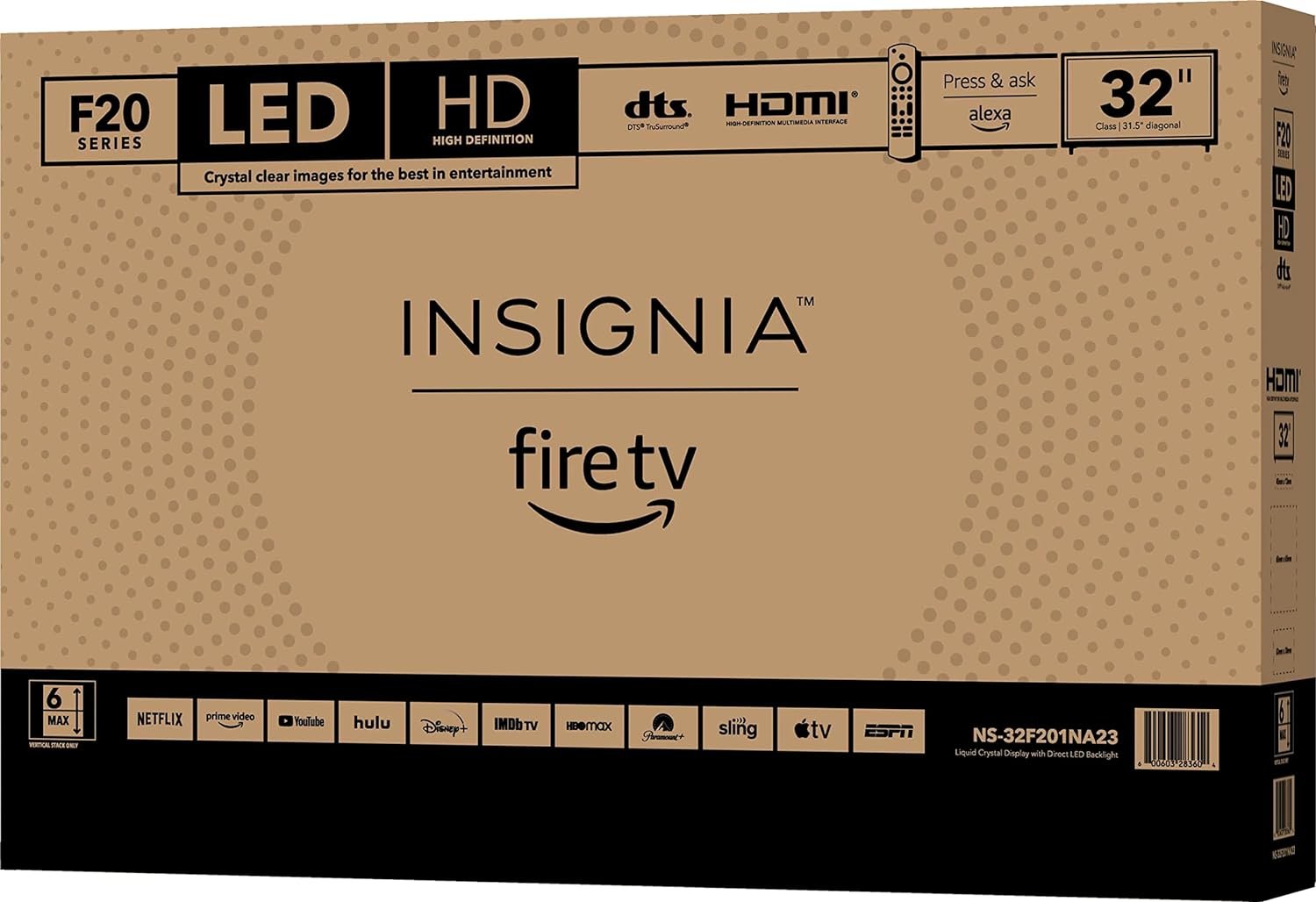 INSIGNIA 32-inch Class F20 Series Smart HD 720p Fire TV with Alexa Voice Remote (NS-32F201NA23) 9 INSIGNIA 32-inch Class F20 Series Smart HD 720p Fire TV with Alexa Voice Remote (NS-32F201NA23) - Image 9