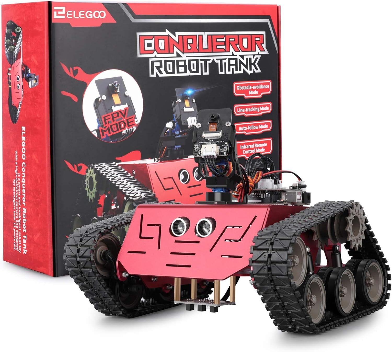 ELEGOO Conqueror Robot Tank Kit with UNO R3 for Arduino Robotics for Kids Ages 8-12 12-16 STEM Science Kits Coding Robots Toys for 8+ Year Old Boys Girls Teens Circuits Engineering Building Project 7 ELEGOO Conqueror Robot Tank Kit with UNO R3 for Arduino Robotics for Kids Ages 8-12 12-16 STEM Science Kits Coding Robots Toys for 8+ Year Old Boys Girls Teens Circuits Engineering Building Project - Image 7
