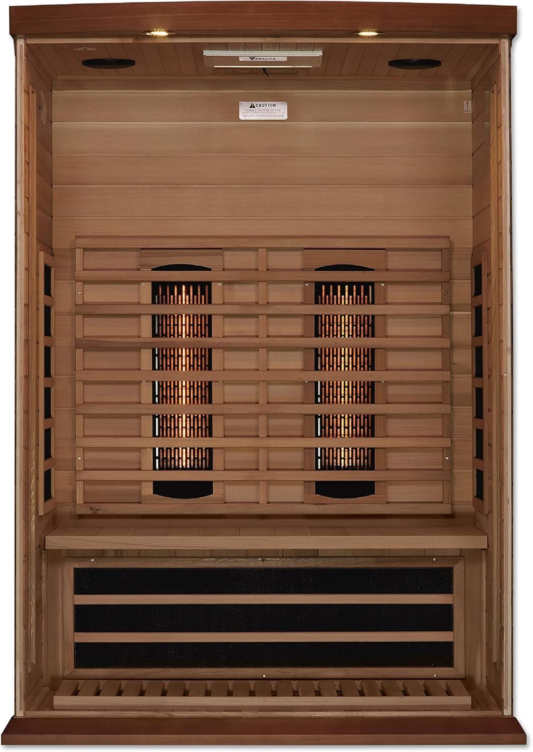 DYNAMIC SAUNAS Maxxus MX-M206-01 2-Person Full Spectrum Near Zero EMF (Under 2MG) FAR Infrared Sauna (Canadian Clear Red Cedar) Curb Side Delivery 4 DYNAMIC SAUNAS Maxxus MX-M206-01 2-Person Full Spectrum Near Zero EMF (Under 2MG) FAR Infrared Sauna (Canadian Clear Red Cedar) Curb Side Delivery - Image 4