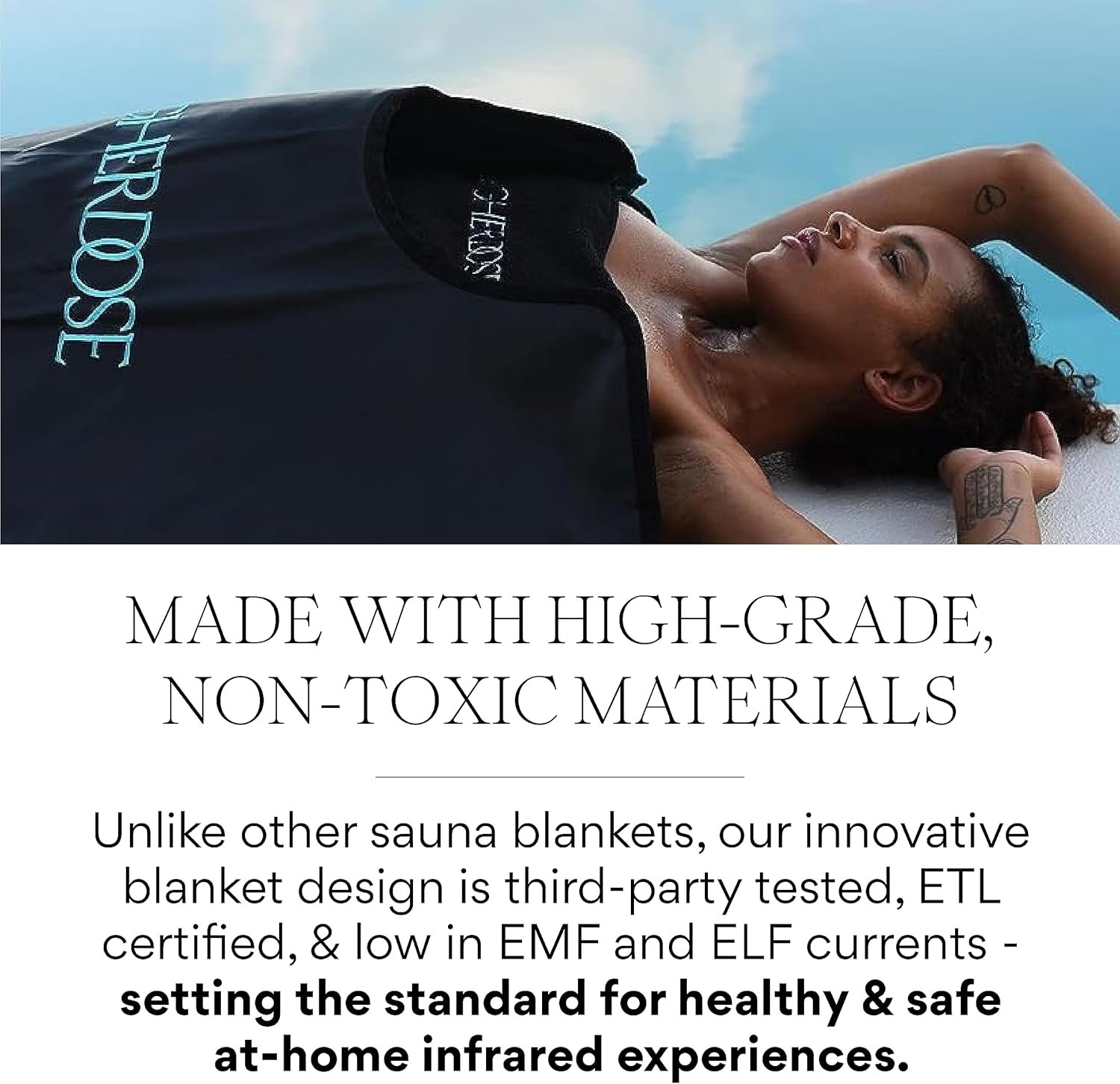 HigherDOSE Infrared Sauna Blanket - Personal Sauna to Relax & Detox Your Body and Mind - Portable Sauna Blanket for Home Sauna Therapy - Plush Thermal Blanket with Far Infrared Heat 5 HigherDOSE Infrared Sauna Blanket - Personal Sauna to Relax & Detox Your Body and Mind - Portable Sauna Blanket for Home Sauna Therapy - Plush Thermal Blanket with Far Infrared Heat - Image 5