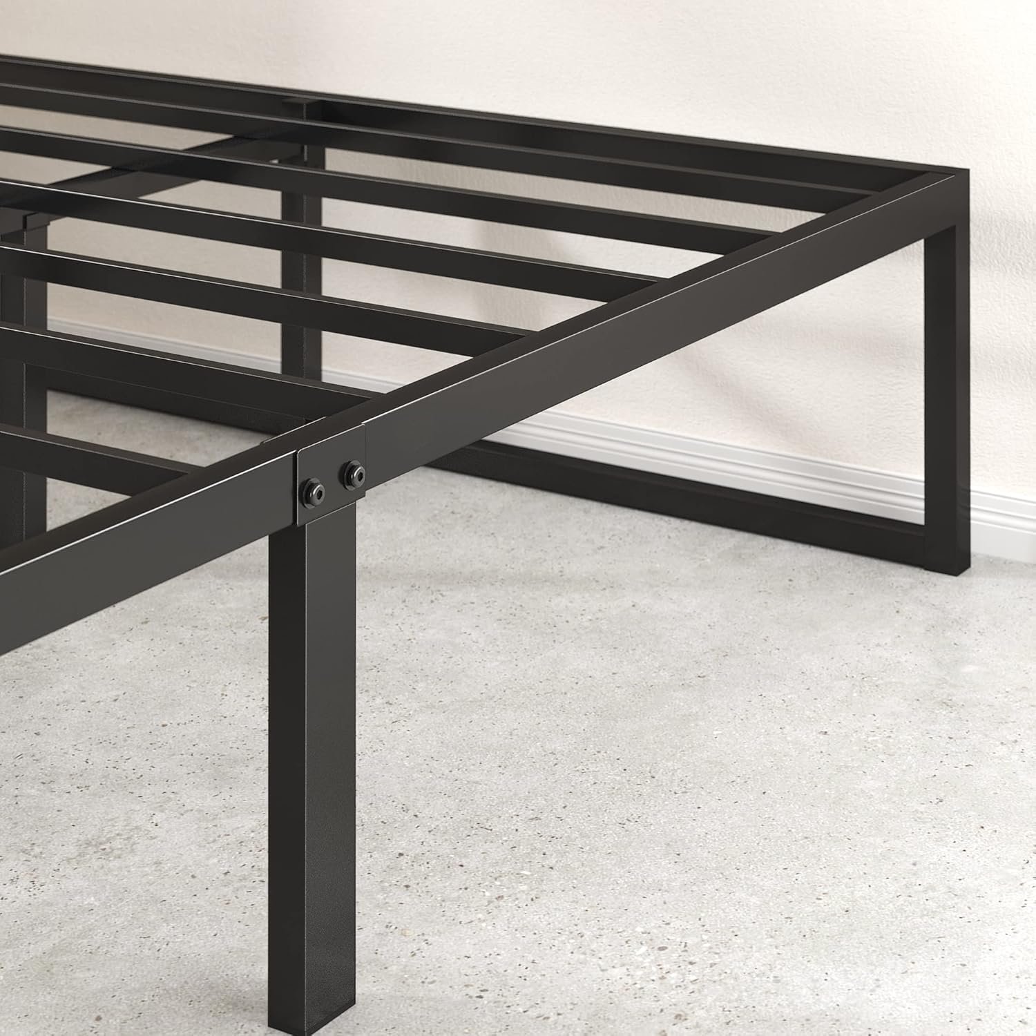 ZINUS Lorelei 14 Inch Metal Platform Bed Frame, Mattress Foundation with Steel Slat Support, No Box Spring Needed, Easy Assembly, Full, Black 7 ZINUS Lorelei 14 Inch Metal Platform Bed Frame, Mattress Foundation with Steel Slat Support, No Box Spring Needed, Easy Assembly, Full, Black - Image 7