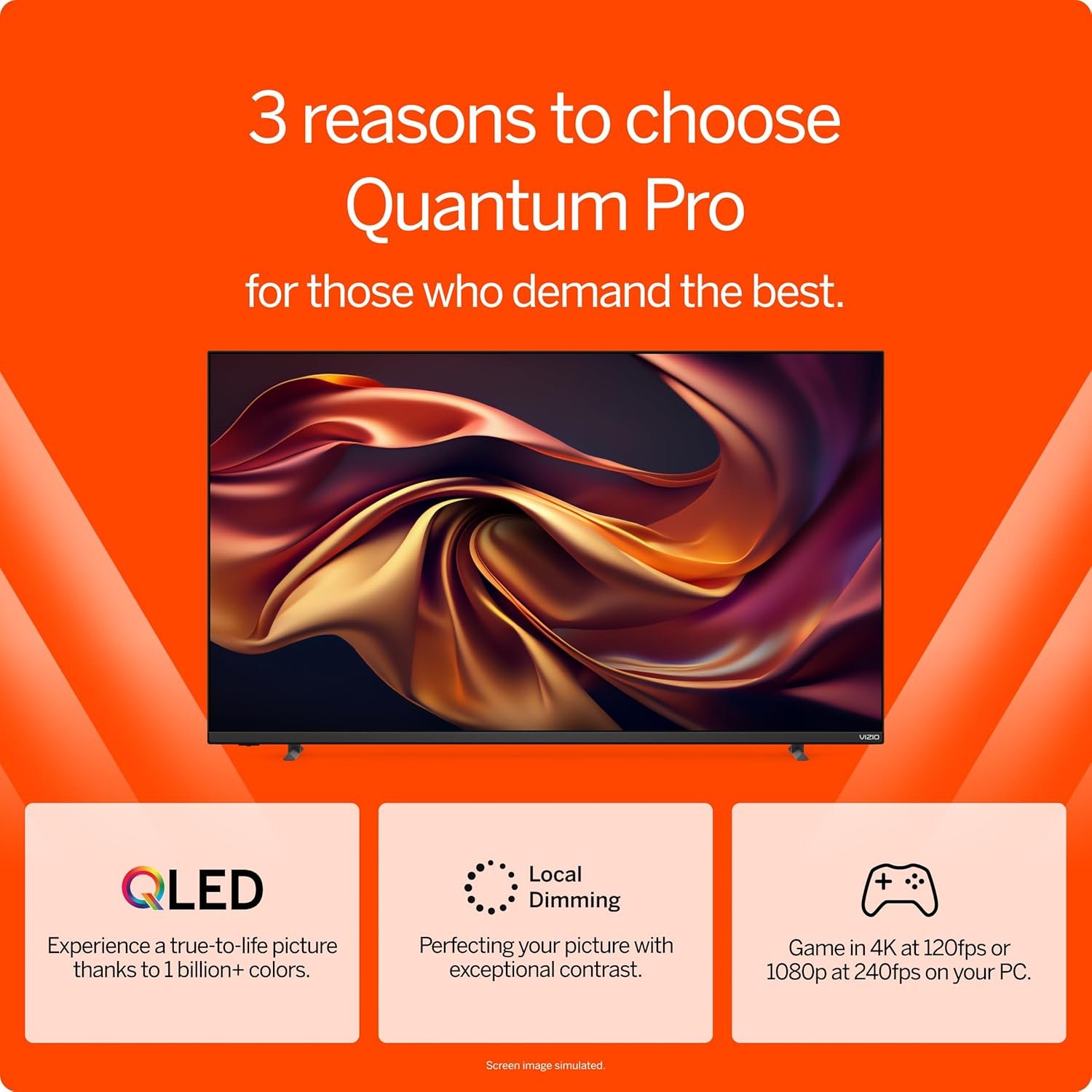 VIZIO 50-inch MQX-Series 4K 120Hz QLED HDR10+ Smart TV with Dolby Vision, Active Full Array, 240Hz @ 1080p PC Gaming, WiFi 6E, Apple AirPlay, Chromecast Built-in, M50QXM-K01, 2023 Model 4 VIZIO 50-inch MQX-Series 4K 120Hz QLED HDR10+ Smart TV with Dolby Vision, Active Full Array, 240Hz @ 1080p PC Gaming, WiFi 6E, Apple AirPlay, Chromecast Built-in, M50QXM-K01, 2023 Model - Image 4