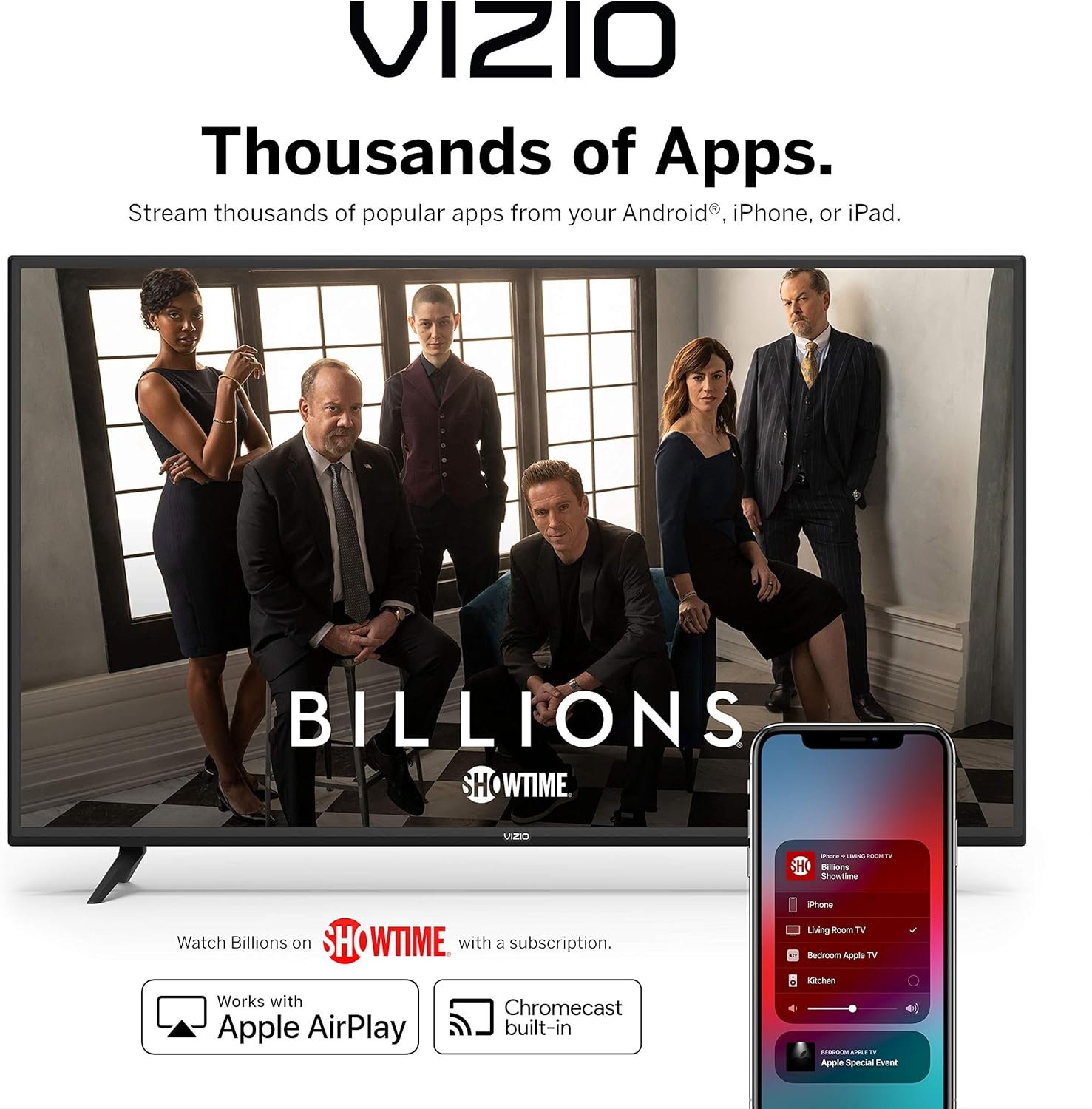 VIZIO 50 Inch 4K Smart TV, V-Series UHD LED HDR Television with Apple AirPlay and Chromecast Built-in 6 VIZIO 50 Inch 4K Smart TV, V-Series UHD LED HDR Television with Apple AirPlay and Chromecast Built-in - Image 6