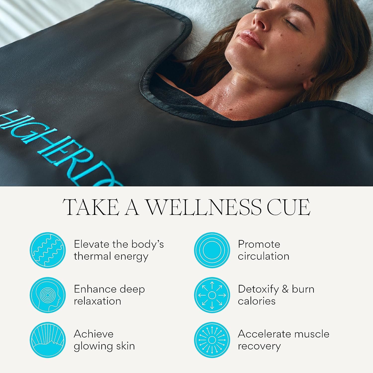 HigherDOSE Infrared Sauna Blanket - Personal Sauna to Relax & Detox Your Body and Mind - Portable Sauna Blanket for Home Sauna Therapy - Plush Thermal Blanket with Far Infrared Heat 2 HigherDOSE Infrared Sauna Blanket - Personal Sauna to Relax & Detox Your Body and Mind - Portable Sauna Blanket for Home Sauna Therapy - Plush Thermal Blanket with Far Infrared Heat - Image 2