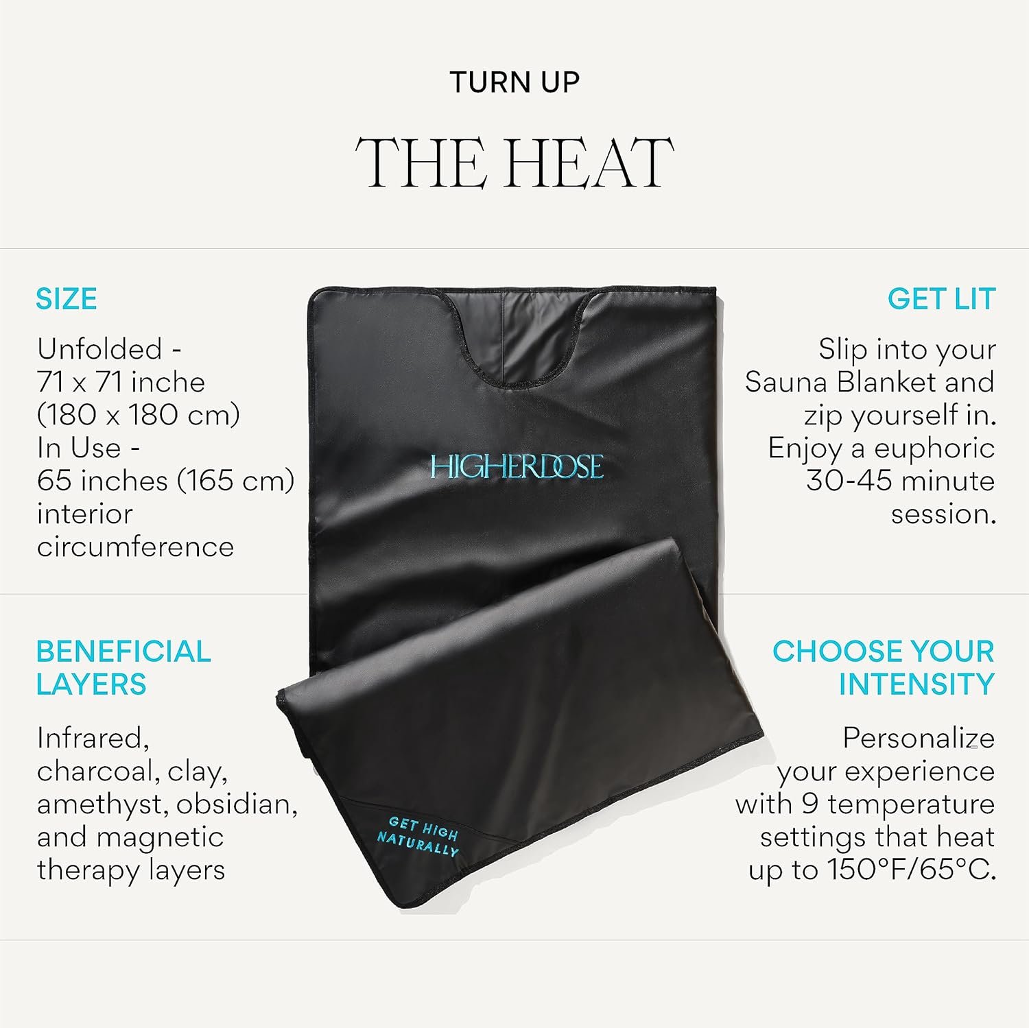 HigherDOSE Infrared Sauna Blanket - Personal Sauna to Relax & Detox Your Body and Mind - Portable Sauna Blanket for Home Sauna Therapy - Plush Thermal Blanket with Far Infrared Heat 7 HigherDOSE Infrared Sauna Blanket - Personal Sauna to Relax & Detox Your Body and Mind - Portable Sauna Blanket for Home Sauna Therapy - Plush Thermal Blanket with Far Infrared Heat - Image 7
