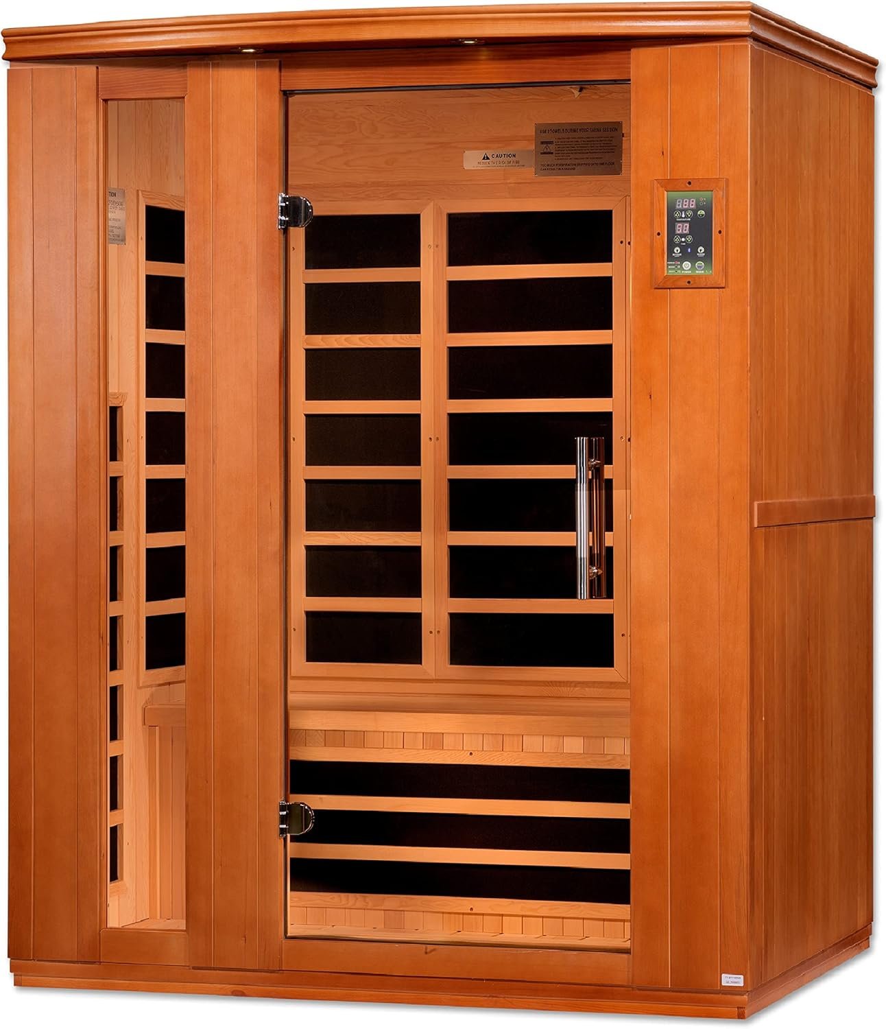 Dynamic Lugano 3-Person Low EMF (Under 8MG) FAR Infrared Sauna (Canadian Hemlock) 3 Dynamic Lugano 3-Person Low EMF (Under 8MG) FAR Infrared Sauna (Canadian Hemlock) - Image 3