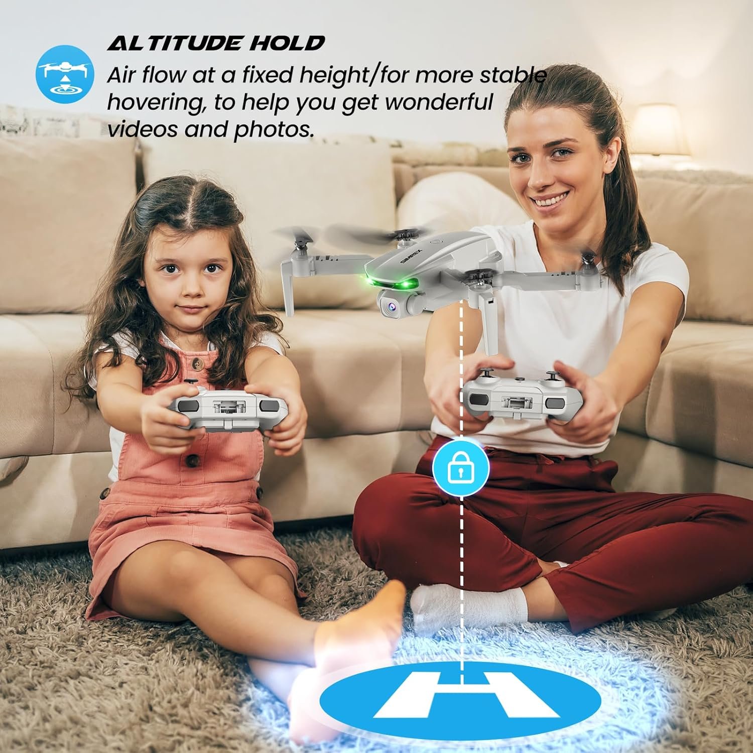 Drone With Camera 1080P for Kids And Adults, RC Quadcopter Drone with Altitude Hold, Mini Drone With One Key Start, Waypoint Fly, Headless Mode, 3D Flip, 3 Speeds, Remote Control Drone for Beginners 3 Drone With Camera 1080P for Kids And Adults, RC Quadcopter Drone with Altitude Hold, Mini Drone With One Key Start, Waypoint Fly, Headless Mode, 3D Flip, 3 Speeds, Remote Control Drone for Beginners - Image 3