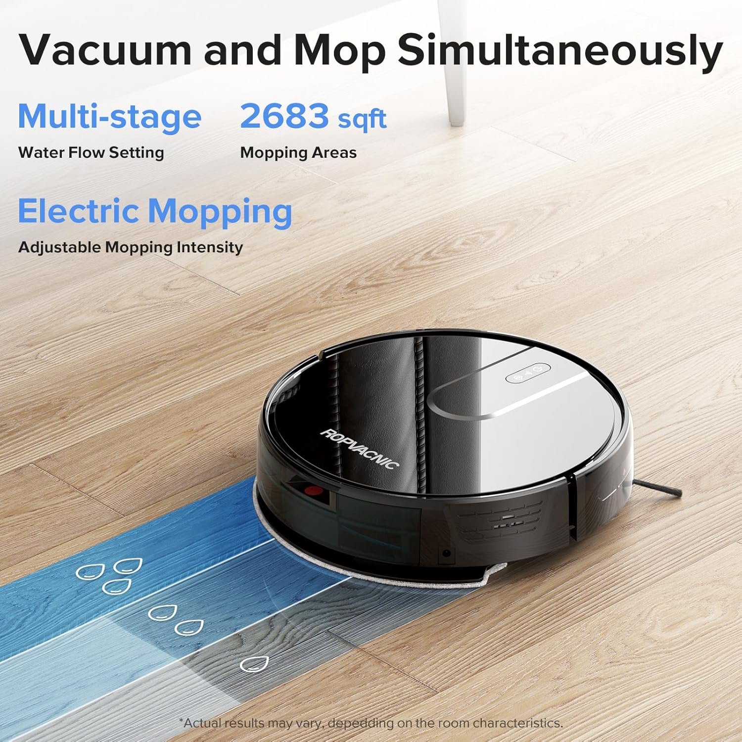 Robot Vacuum Cleaner Robot Vacuum and Mop Combo with 4000Pa Suction, Personalized Cleaning Adjustments, Self-Charging Robotic Vacuum Cleaner, Advanced Obstacle Avoidance 2 Robot Vacuum Cleaner Robot Vacuum and Mop Combo with 4000Pa Suction, Personalized Cleaning Adjustments, Self-Charging Robotic Vacuum Cleaner, Advanced Obstacle Avoidance - Image 2