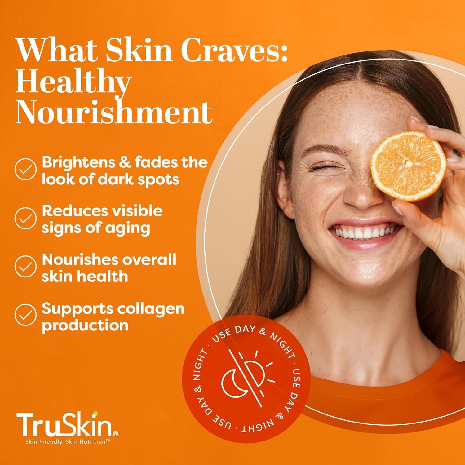 TruSkin Vitamin C Serum – Anti Aging Facial Serum with Vitamin C, Hyaluronic Acid, Vitamin E – Brightening Serum – Even Skin Tone, Improve Appearance of Dark Spots, Fine Lines & Wrinkles, 2 Fl Oz 3 TruSkin Vitamin C Serum – Anti Aging Facial Serum with Vitamin C, Hyaluronic Acid, Vitamin E – Brightening Serum – Even Skin Tone, Improve Appearance of Dark Spots, Fine Lines & Wrinkles, 2 Fl Oz - Image 3