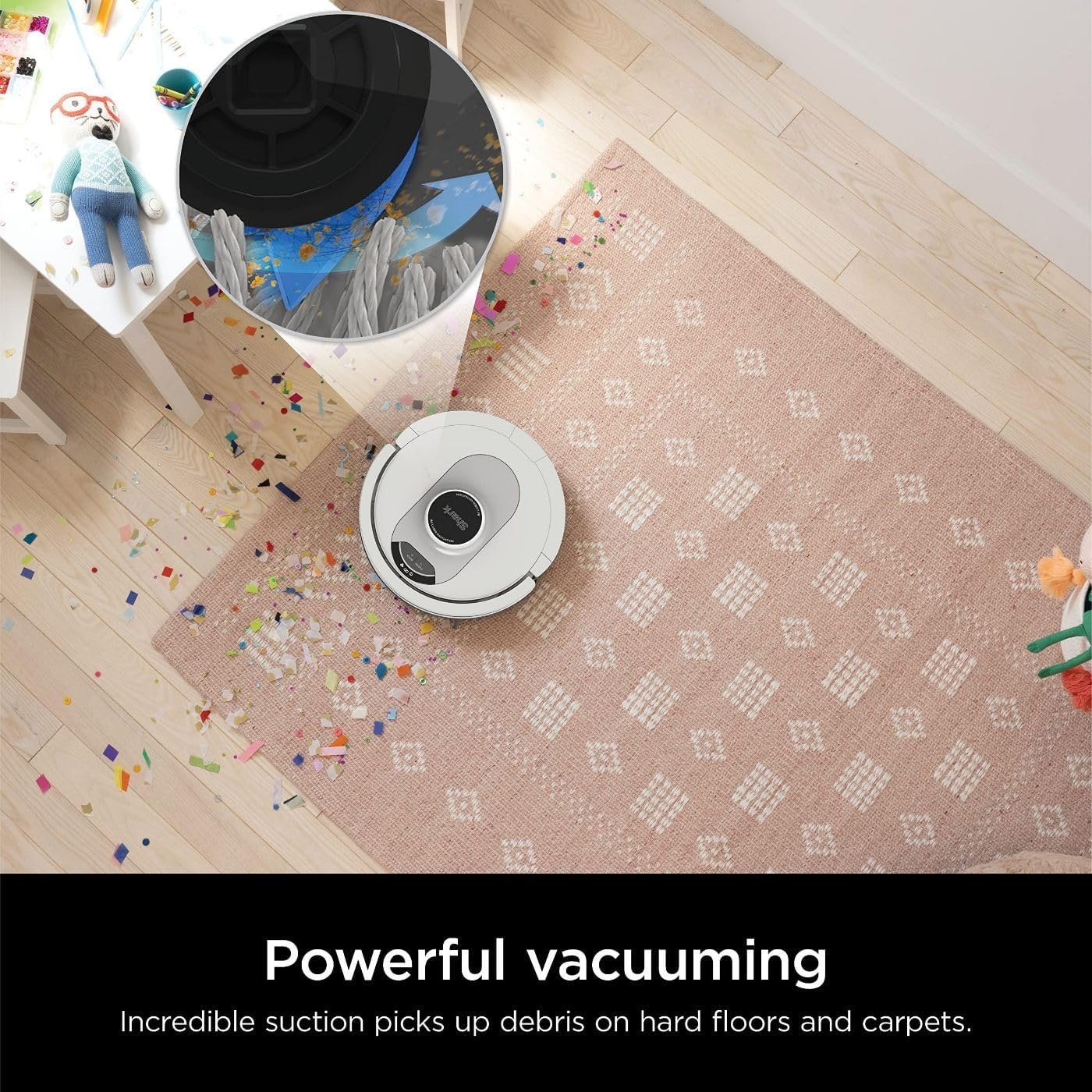 Shark AI Ultra Voice Control Robot Vacuum with Matrix Clean Navigation, Home Mapping, 60-Day Capacity, XL Self-Empty Base for Homes with Pets, Carpet & Hard Floors 2 Shark AI Ultra Voice Control Robot Vacuum with Matrix Clean Navigation, Home Mapping, 60-Day Capacity, XL Self-Empty Base for Homes with Pets, Carpet & Hard Floors - Image 2