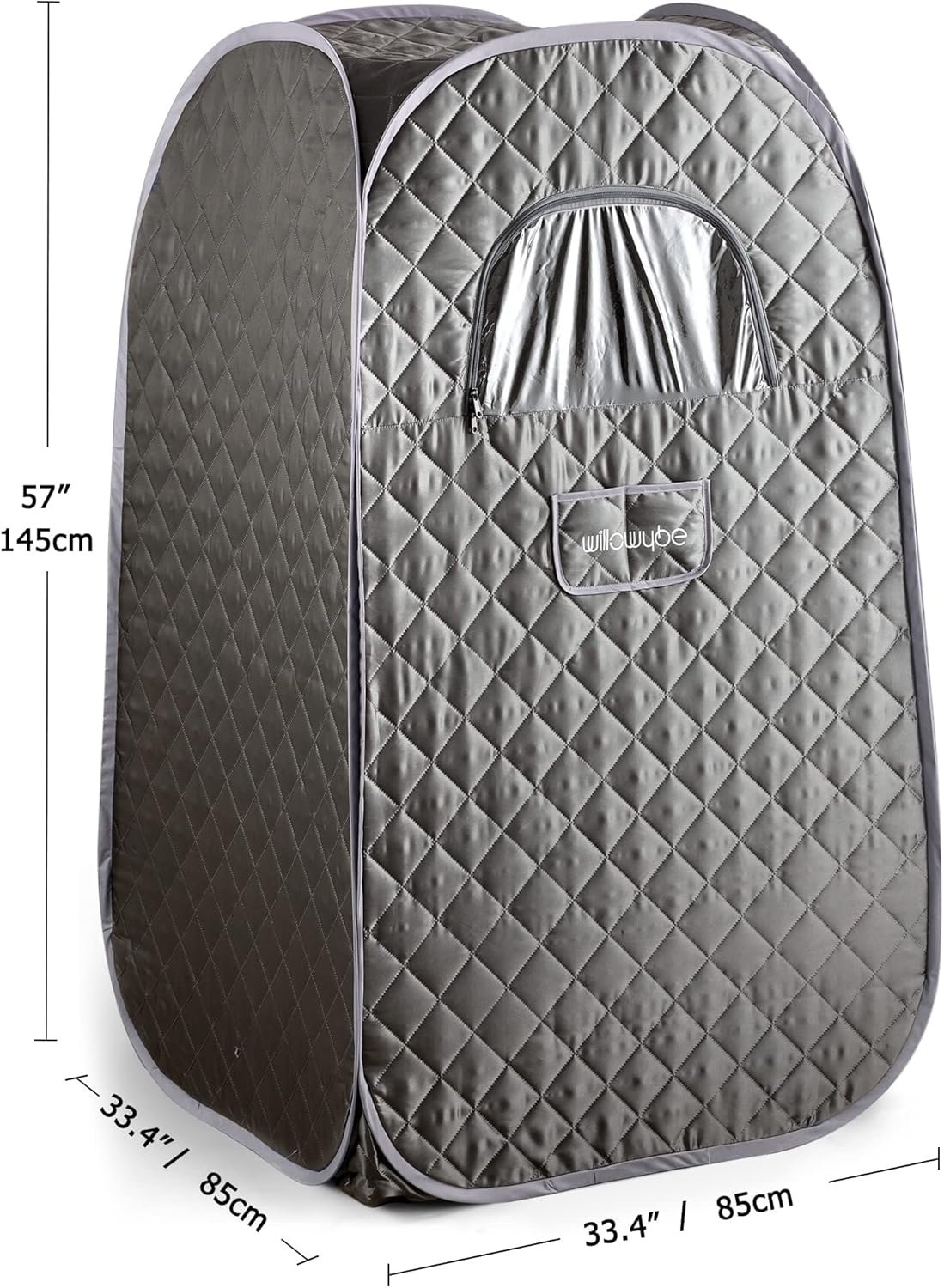 WillowyBe Portable Steam Sauna with Bluetooth Control, Steamer, Body Tent, Foldable Chair | Personal Home Spa 7 WillowyBe Portable Steam Sauna with Bluetooth Control, Steamer, Body Tent, Foldable Chair | Personal Home Spa - Image 7