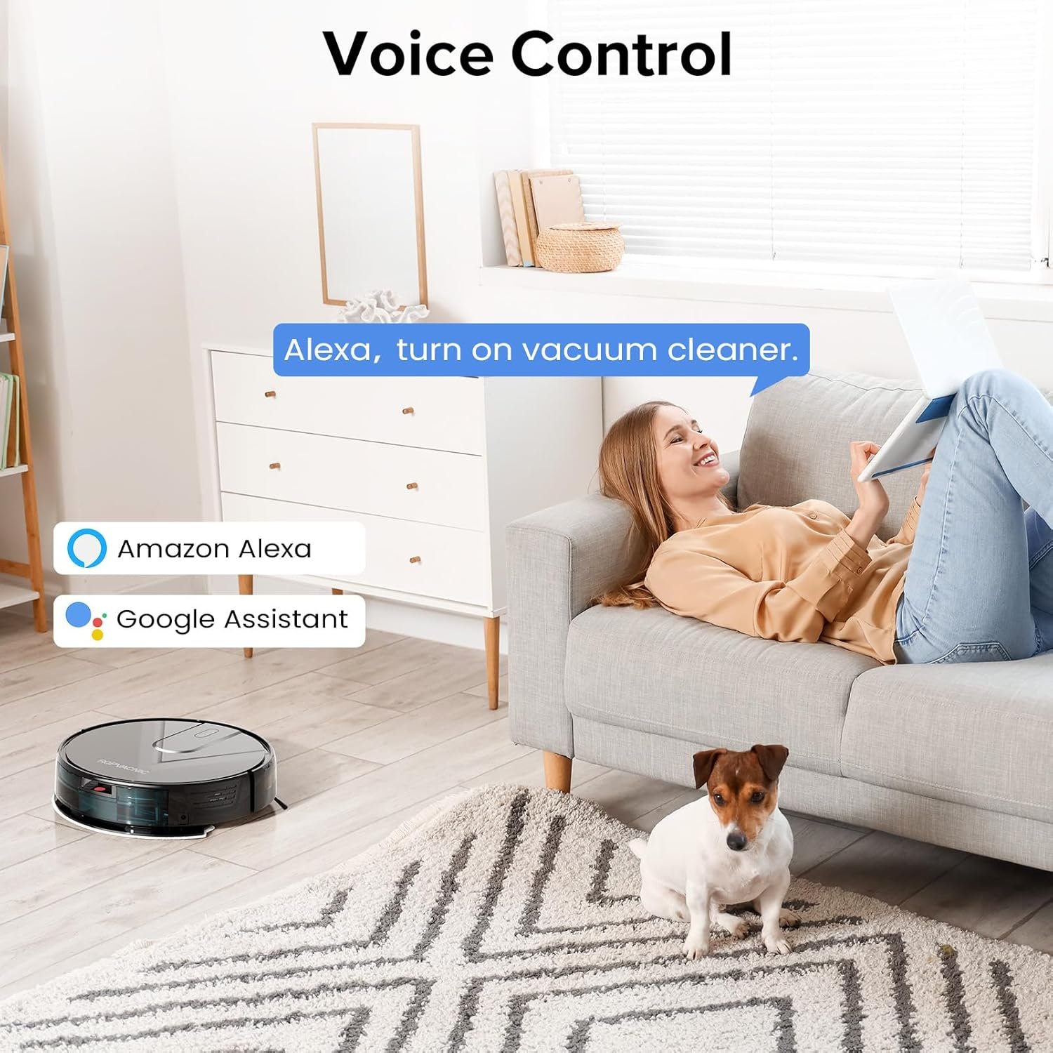 Robot Vacuum Cleaner Robot Vacuum and Mop Combo with 4000Pa Suction, Personalized Cleaning Adjustments, Self-Charging Robotic Vacuum Cleaner, Advanced Obstacle Avoidance 6 Robot Vacuum Cleaner Robot Vacuum and Mop Combo with 4000Pa Suction, Personalized Cleaning Adjustments, Self-Charging Robotic Vacuum Cleaner, Advanced Obstacle Avoidance - Image 6