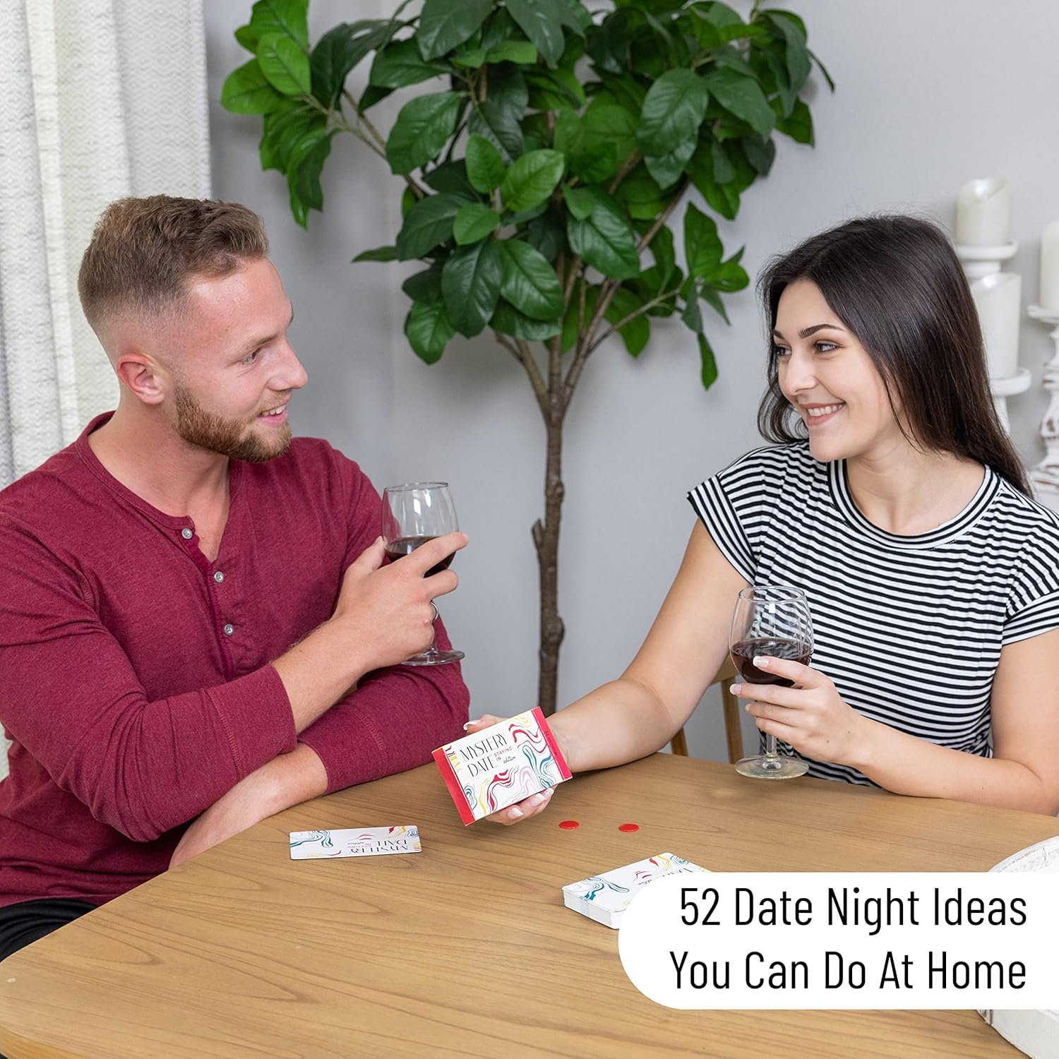 da Vinci's Room Mystery Date 52 at-Home Date Night Ideas Scratch Off Card and 52 Conversation Starters (Staying in Edition) - Unique Couples Gift, Couples Games, Couples Date Night Cards 2 da Vinci's Room Mystery Date 52 at-Home Date Night Ideas Scratch Off Card and 52 Conversation Starters (Staying in Edition) - Unique Couples Gift, Couples Games, Couples Date Night Cards - Image 2