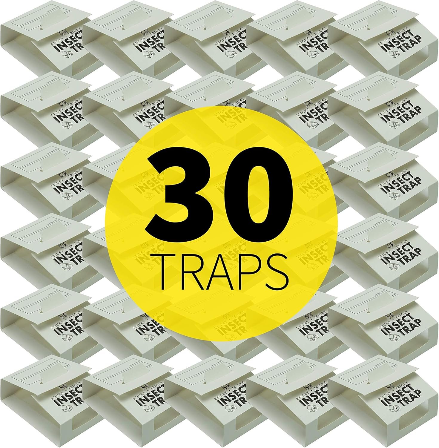 S&T INC. Insect Traps, Glue Traps for Brown Recluse, Hobo Spiders, Black Widows, Use in Home, Basement or Garage, or Utility Rooms for Pest Control, White, 30 Count 2 S&T INC. Insect Traps, Glue Traps for Brown Recluse, Hobo Spiders, Black Widows, Use in Home, Basement or Garage, or Utility Rooms for Pest Control, White, 30 Count - Image 2